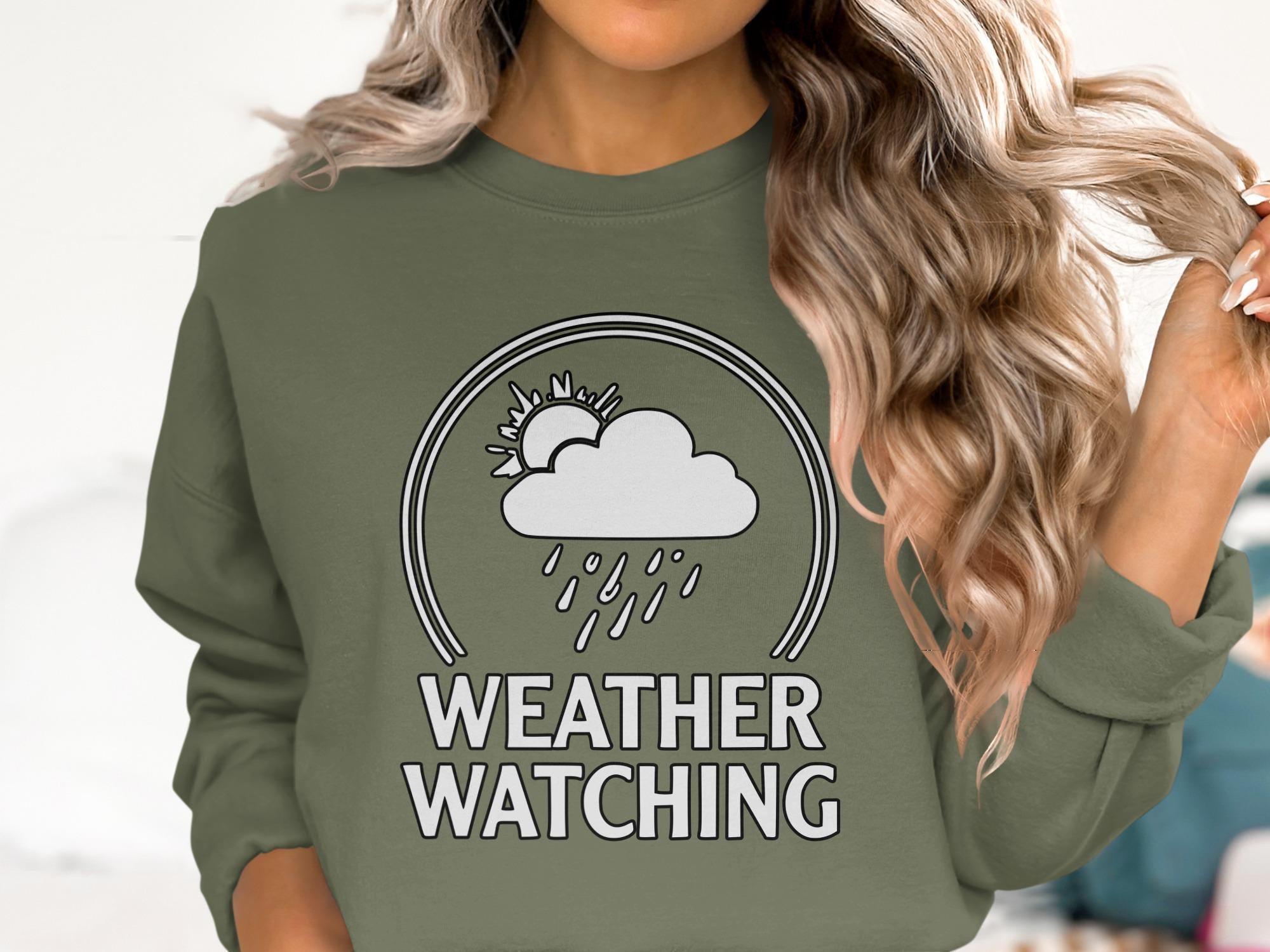Weather Watching T-Shirt, Cloud Rain Sun Tee, Nature Observer Shirt, Weather Fan Gift, Comfort Colors Shirt, Weather Enthusiast, Unisex Top