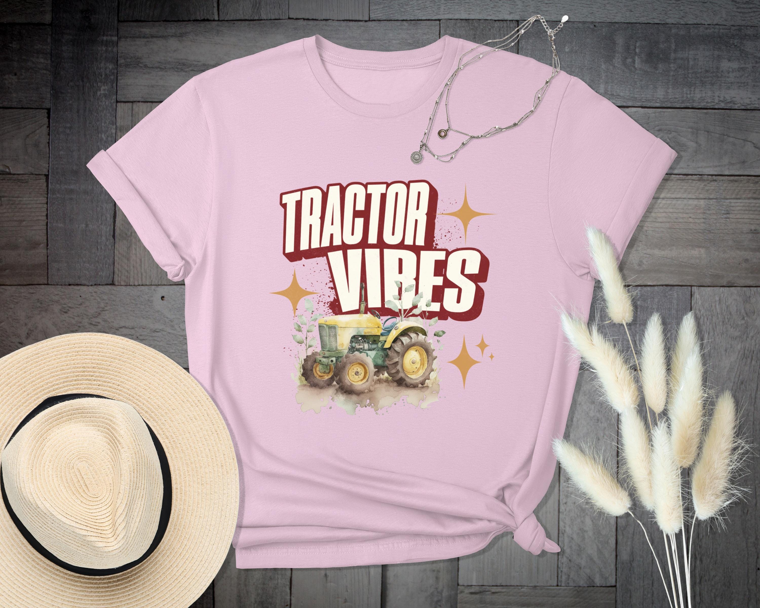 Tractor Vibes T-Shirt, Farm Life Tee, Vintage Tractor, Country Style Shirt, Tractor Lover Gift, Farming Shirt, Rural T-Shirt, Countryside