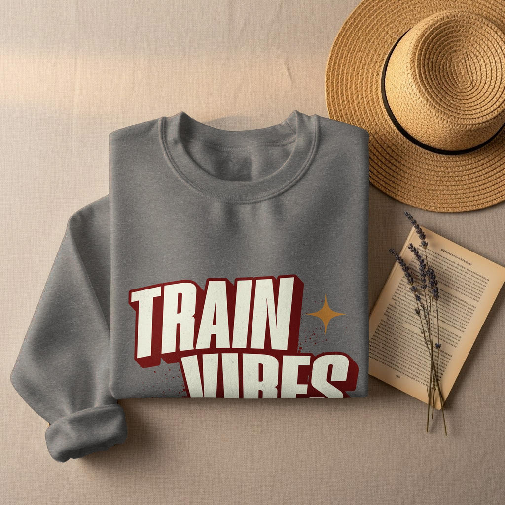 Train Vibes T Shirt, Retro Train Tee, Vintage Style T-Shirt, Locomotive Shirt, Train Lover Gift, Steam Train Shirt, Railroad T Shirt