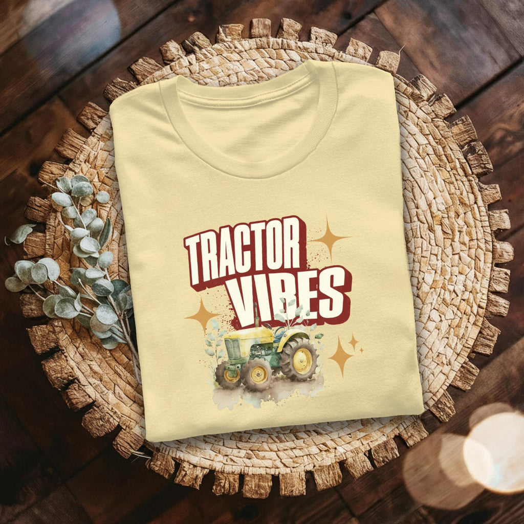 Tractor Vibes T-Shirt, Farm Life Tee, Vintage Tractor, Country Style Shirt, Tractor Lover Gift, Farming Shirt, Rural T-Shirt, Countryside