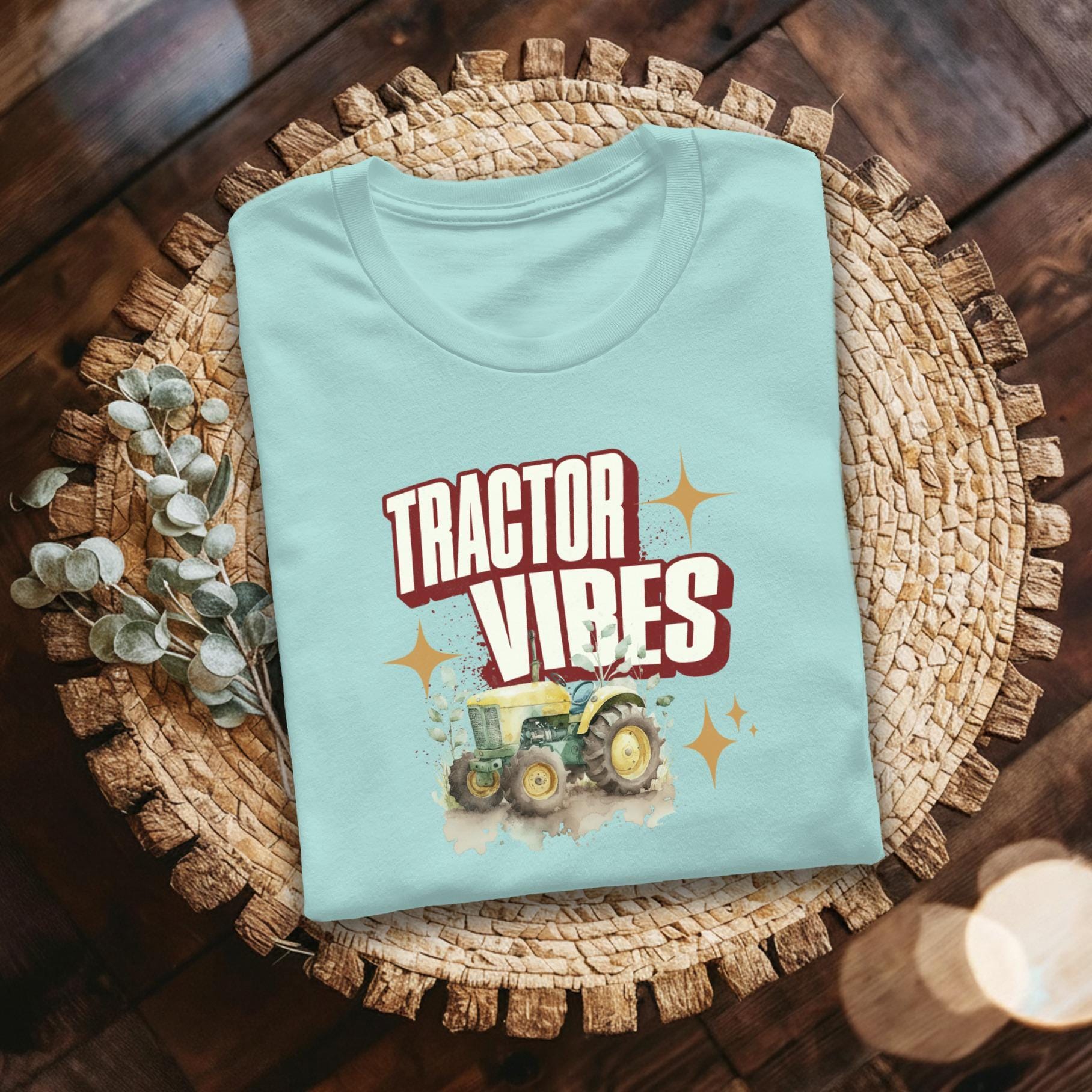 Tractor Vibes T-Shirt, Farm Life Tee, Vintage Tractor, Country Style Shirt, Tractor Lover Gift, Farming Shirt, Rural T-Shirt, Countryside