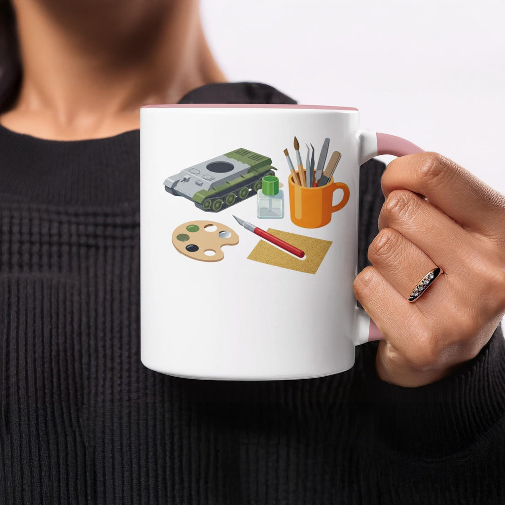 Tank Model Mug, Hobbyist Gift, Scale Model Building, Modeler Mug, Hobby Mug, Tank Builder Mug, Tank Modeling, Military Model Mug