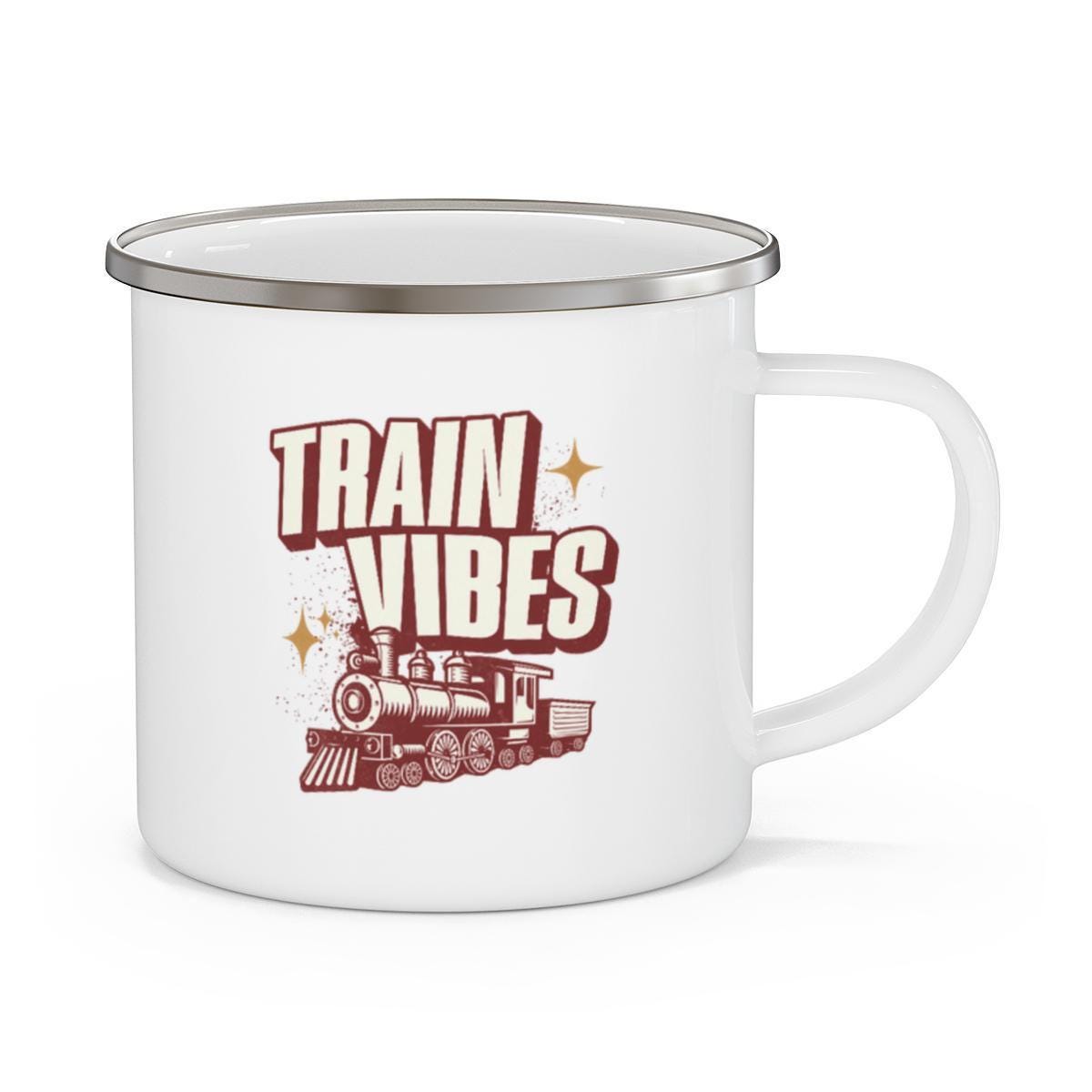 Train Vibes Mug, Locomotive Mug, Vintage Train Coffee Mug, Train Lover Gift, Train Enthusiast Mug, Railroad Mug, Steampunk Mug, Gift Idea