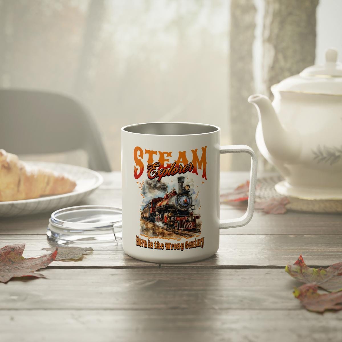 Steam Explorer Mug, Born in Wrong Century Mug, Train Enthusiast Mug, Steam Train Mug, Explorer Gift, Born in Wrong Century, Train Gift