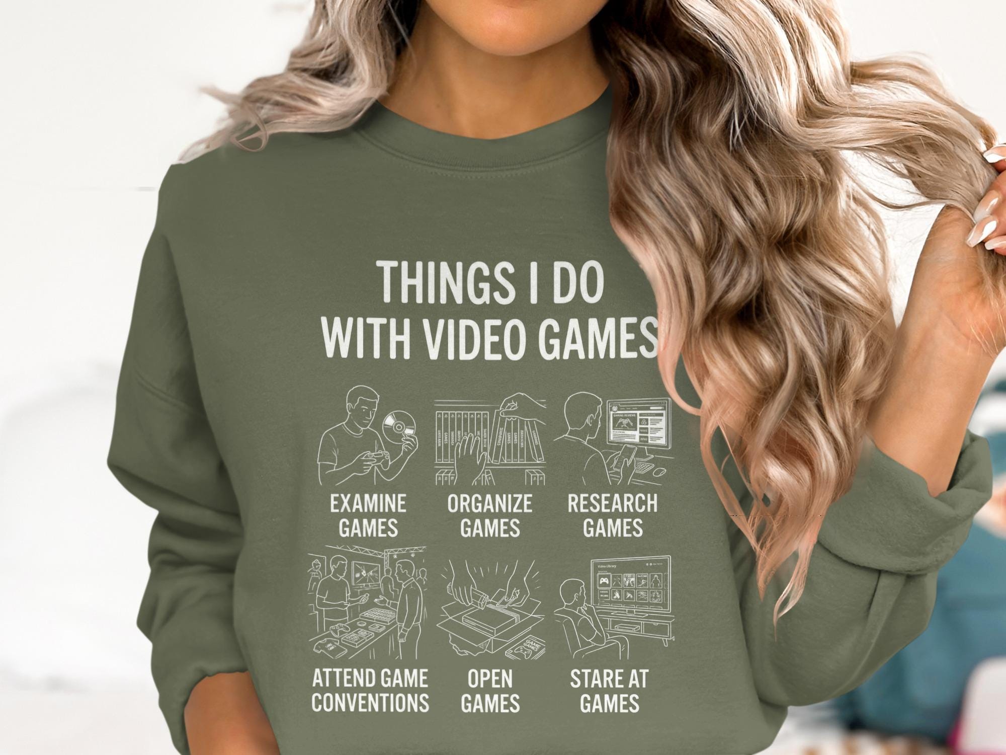 Gamer T-Shirt, Things I Do With Video Games Tee, Funny Gaming Shirt, Gifts for Gamers, Game Conventions, Retro Gaming, Comfort Colors