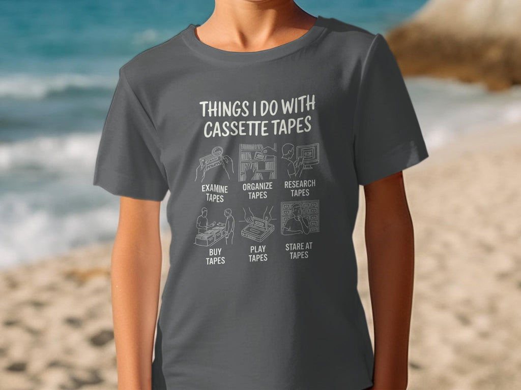 Cassette Tape T-Shirt, Things I Do, Funny Retro Music Tee, Vintage Audio Gift, Mixtape Lover Shirt, Nostalgic TShirt, 80s 90s T-Shirt