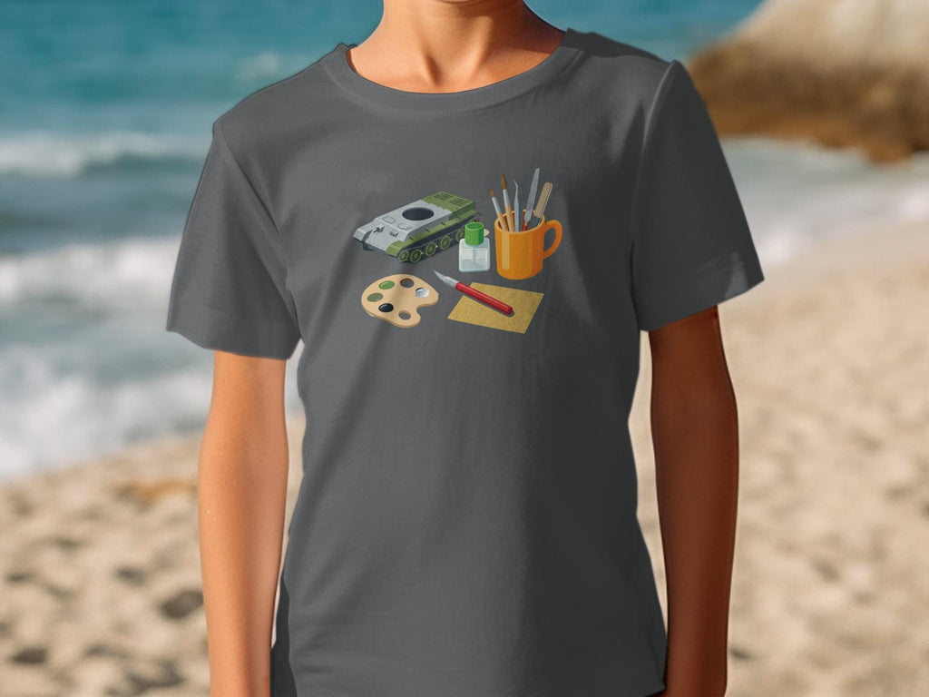 Art Supplies Graphic Tee, Creative Artist Shirt, Kids Art Lover T-Shirt, Gift for Young Artists, Fun Art Tools Apparel
