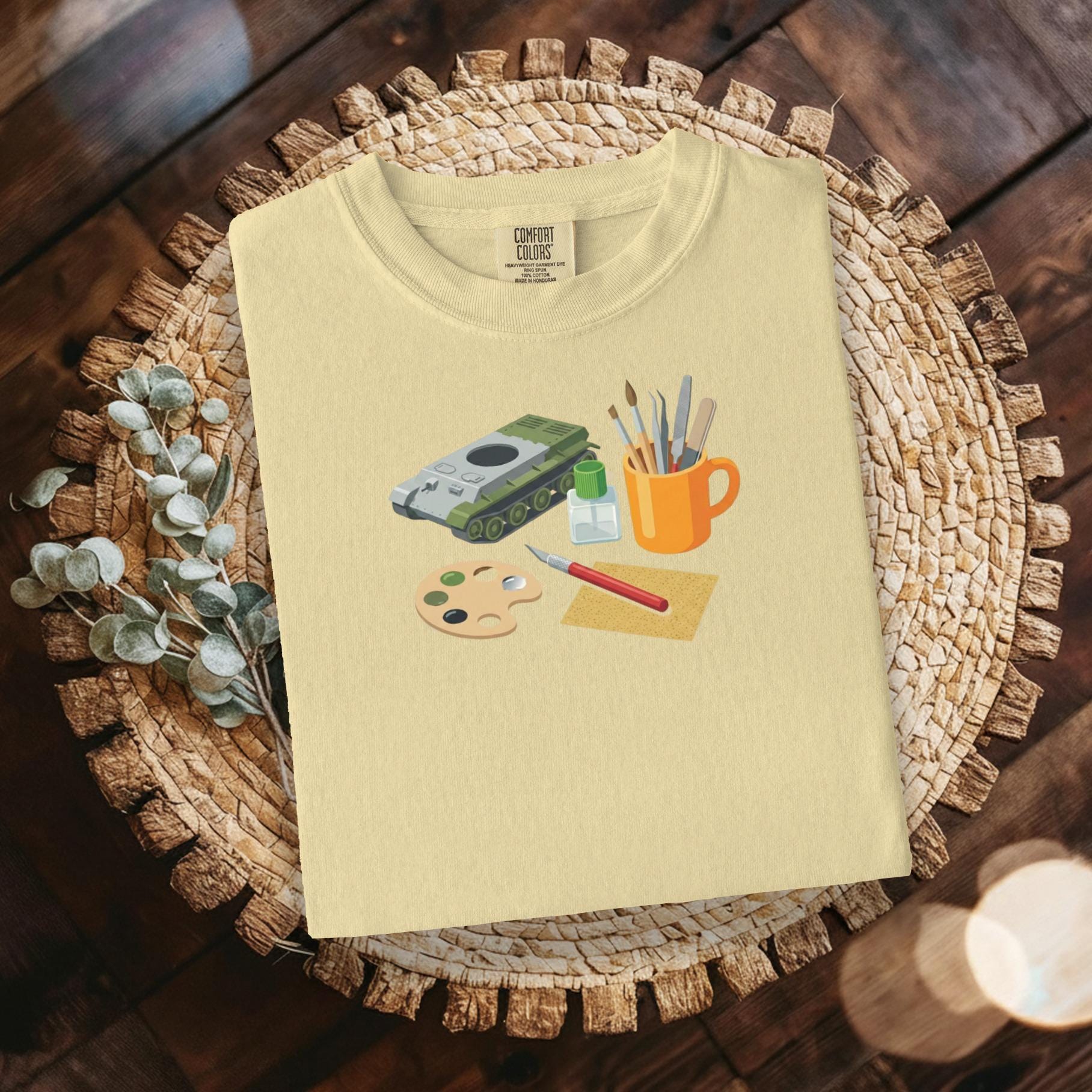 Custom art supplies t-shirt, artist tools tee, funny painting shirt, unique gift for painters, creative art tee, unisex casual shirt