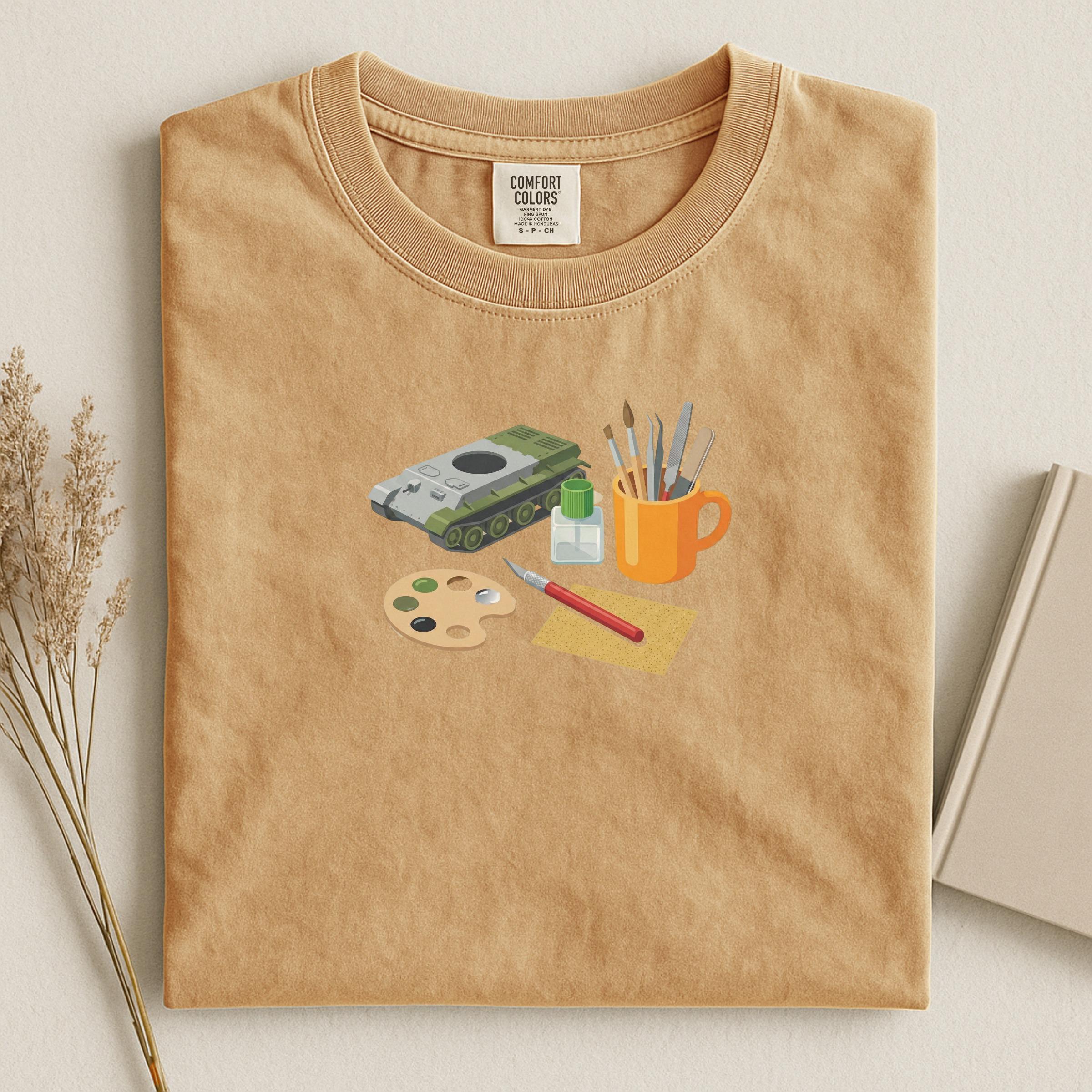 Model Kit Lover T-Shirt, Artistic Hobby Shirt, Tank Model Building Tee, Creative Crafting Shirt, Gifts for Model Builders, Unisex