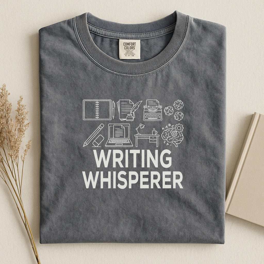 Writing Whisperer Shirt, Writer Gift, Typing Lover Tee, English Teacher Shirt, Book Lover Top, Literary Enthusiast Outfit, Wordsmith Apparel