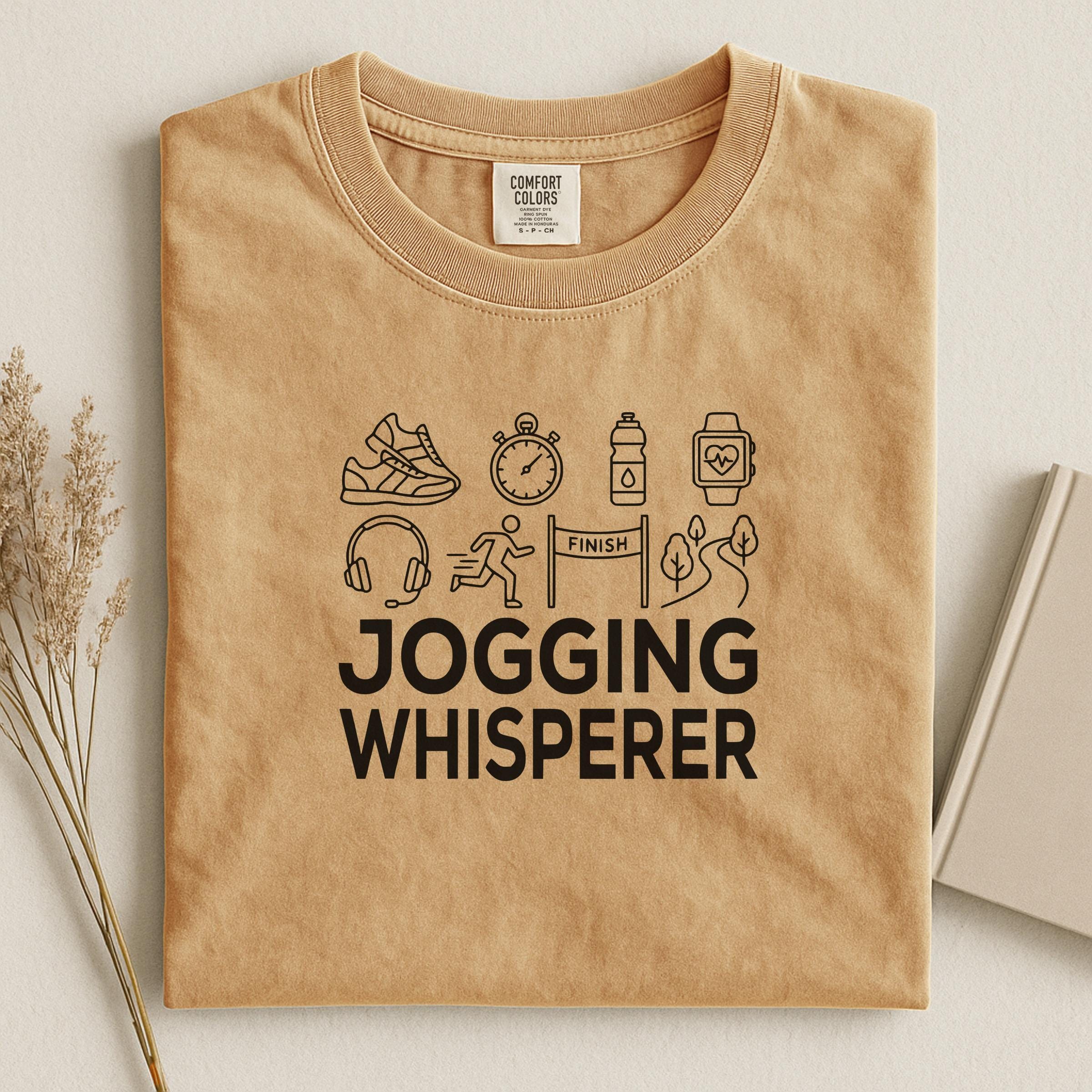 Jogging Whisperer Tshirt, Funny Jogging Shirt, Runner Gift, Fitness Tee, Sport Lovers, Gym Enthusiast, Jogger Apparel