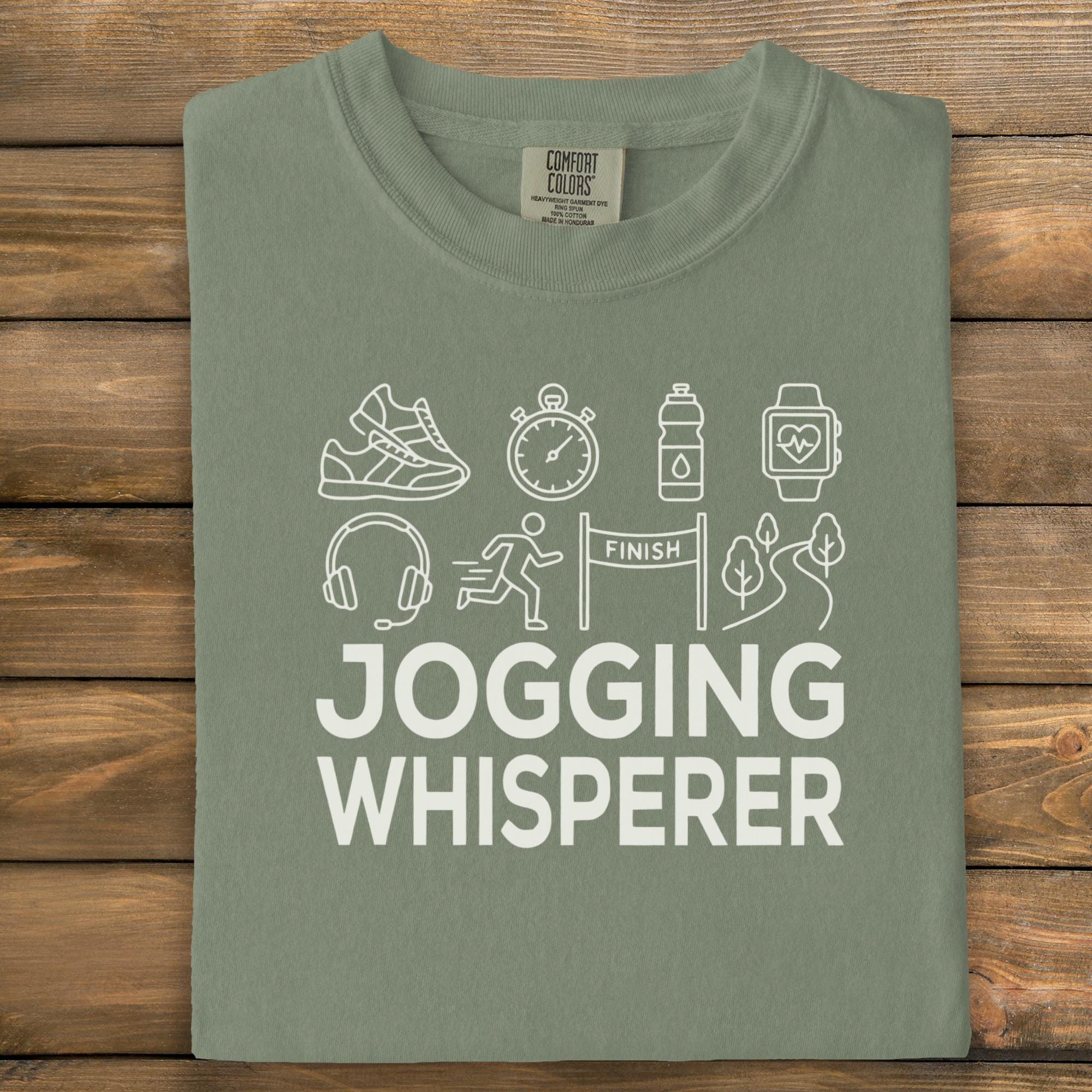 Jogging Whisperer T-Shirt, Running Enthusiast Shirt, Fitness Lover Tee, Jogger Gift Idea, Motivational Workout Shirt, Fun Athletic Top
