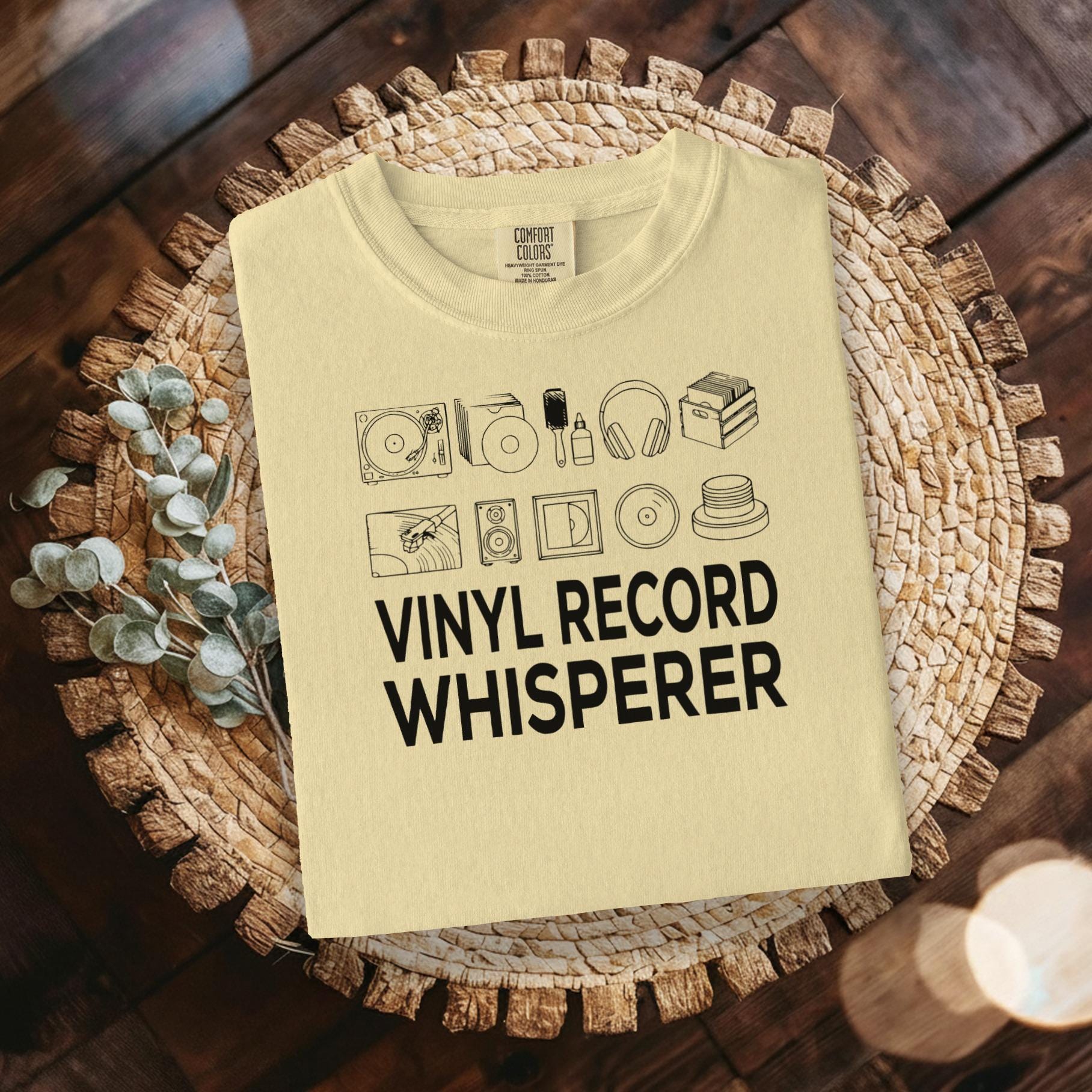 Vinyl Record Whisperer Shirt, Music Lover Gift, Retro Vinyl Enthusiast, Record Collector Tee, Turntable DJ Apparel, Music Fan Gift