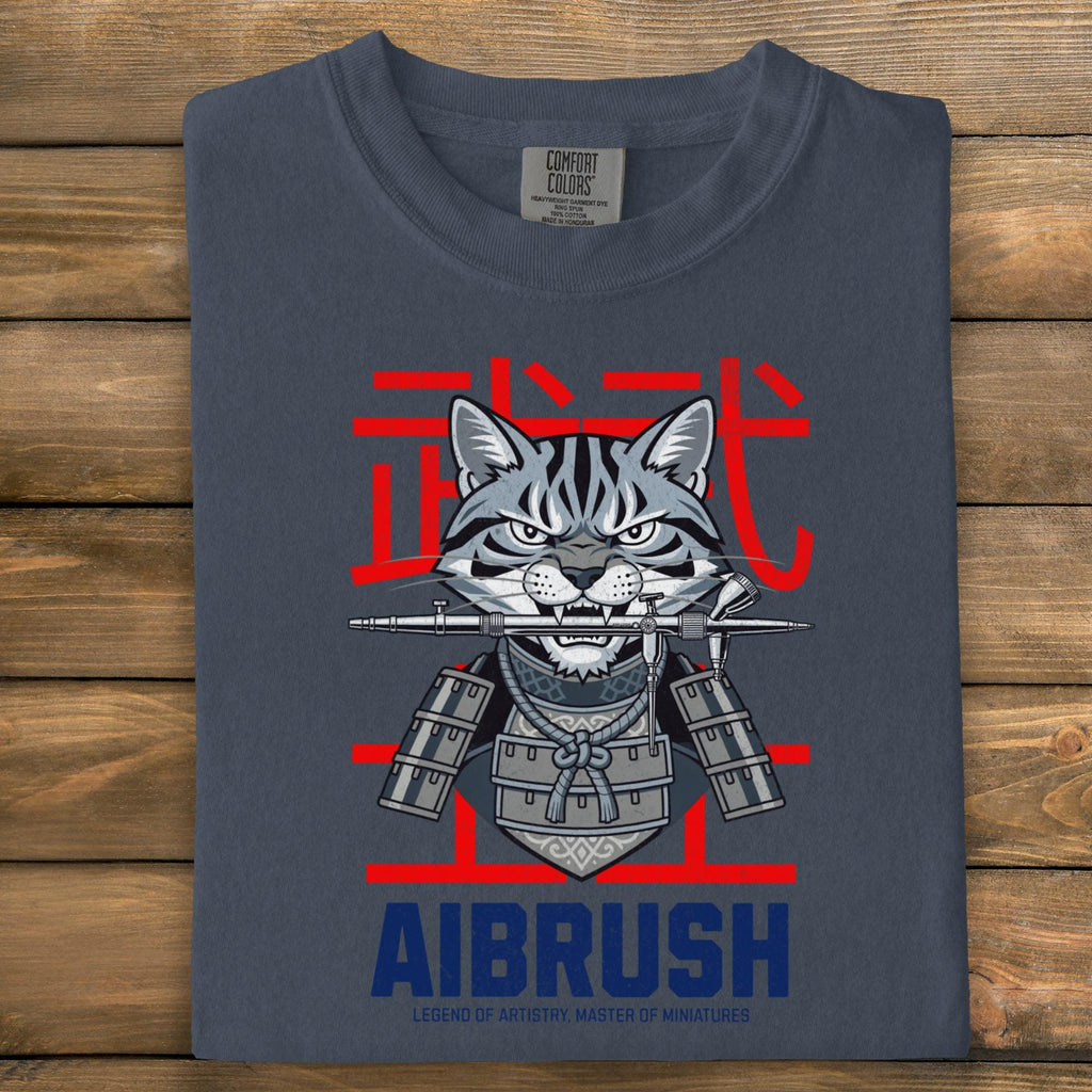 Cat Samurai T-shirt, Graphic Tee, Japanese Style Art, Men's Clothing, Cool Design, Unique Gift, Casual Wear, Comfortable Fit