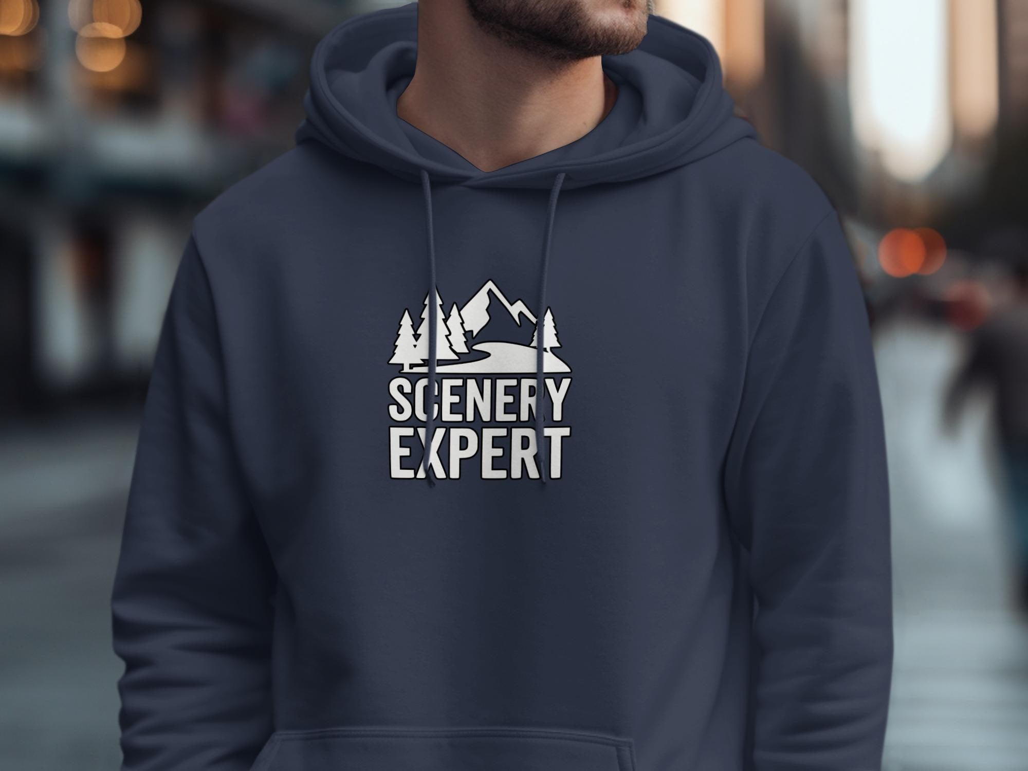 Scenery Expert Hoodie, Outdoor Adventure Pullover, Nature Lover Gift, Cozy Hiking Sweatshirt, Mountain Enthusiast Clothing, Unisex