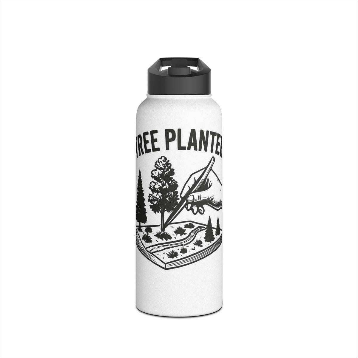 Tree Planter Water Bottle, Eco-Friendly Bottle, Reusable Water Bottle, Nature Lover Gift, Outdoorsy Gift, Gardening Enthusiast Flask