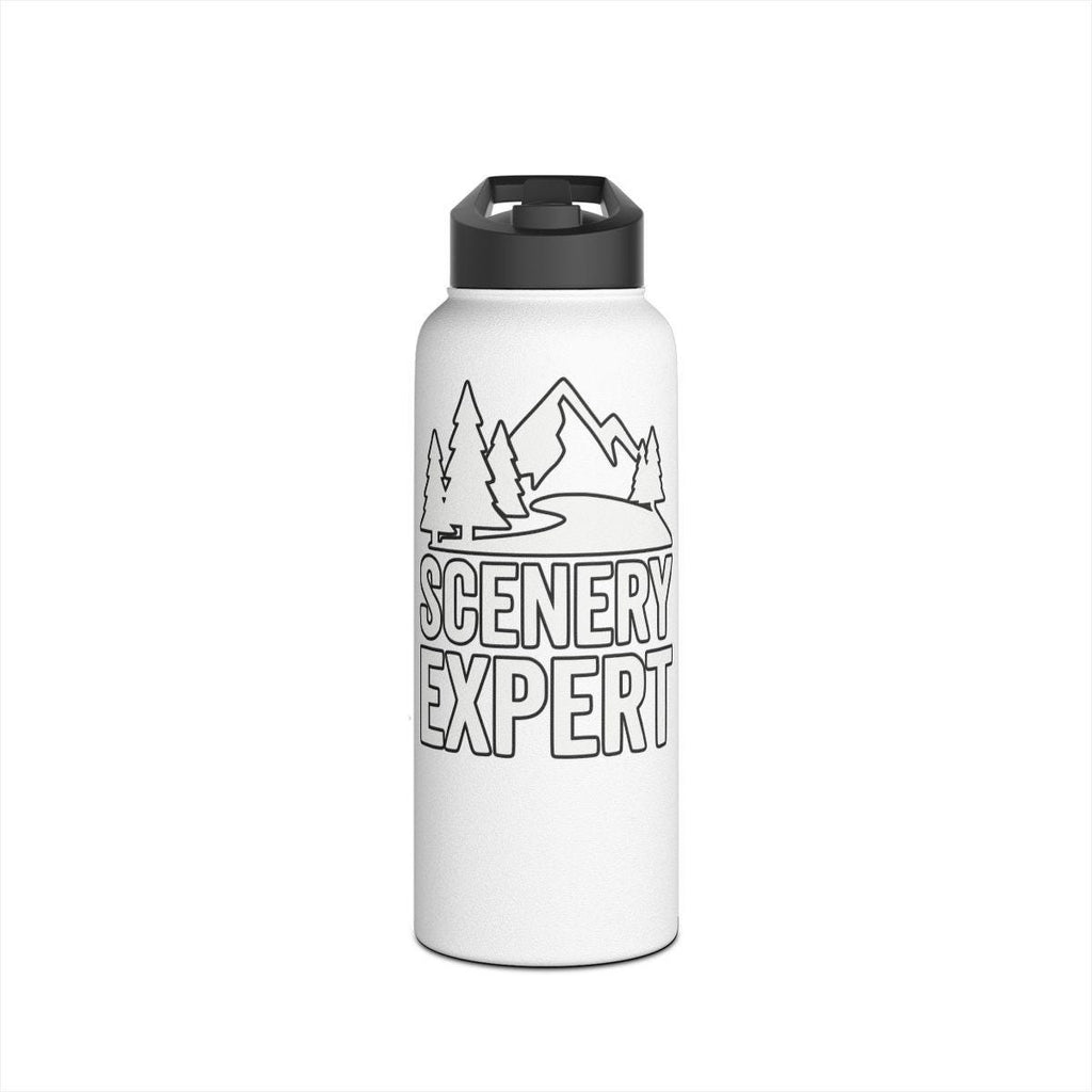 Scenery Expert Water Bottle, Outdoor Enthusiast Gift, Hiking Accessory, Hydration Flask, Adventure Lover Bottle, Travel Companion