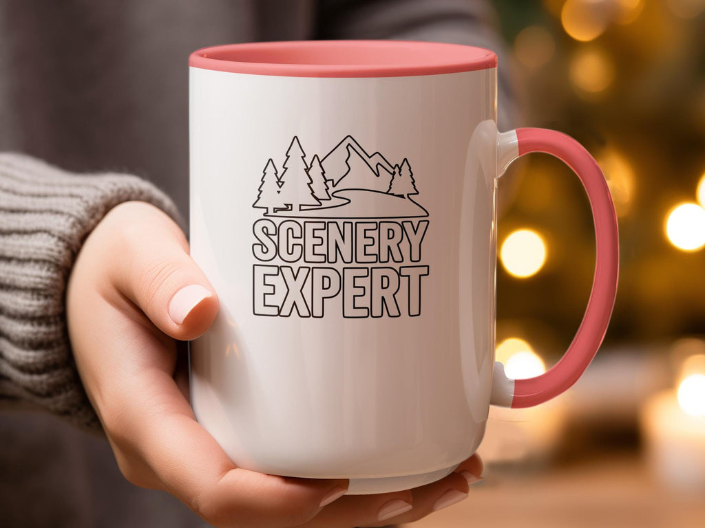 Scenery Expert Mug, Nature Lover Gift, Outdoor Enthusiast Coffee Cup, Mountain Lover Present, Travel Adventure Mug