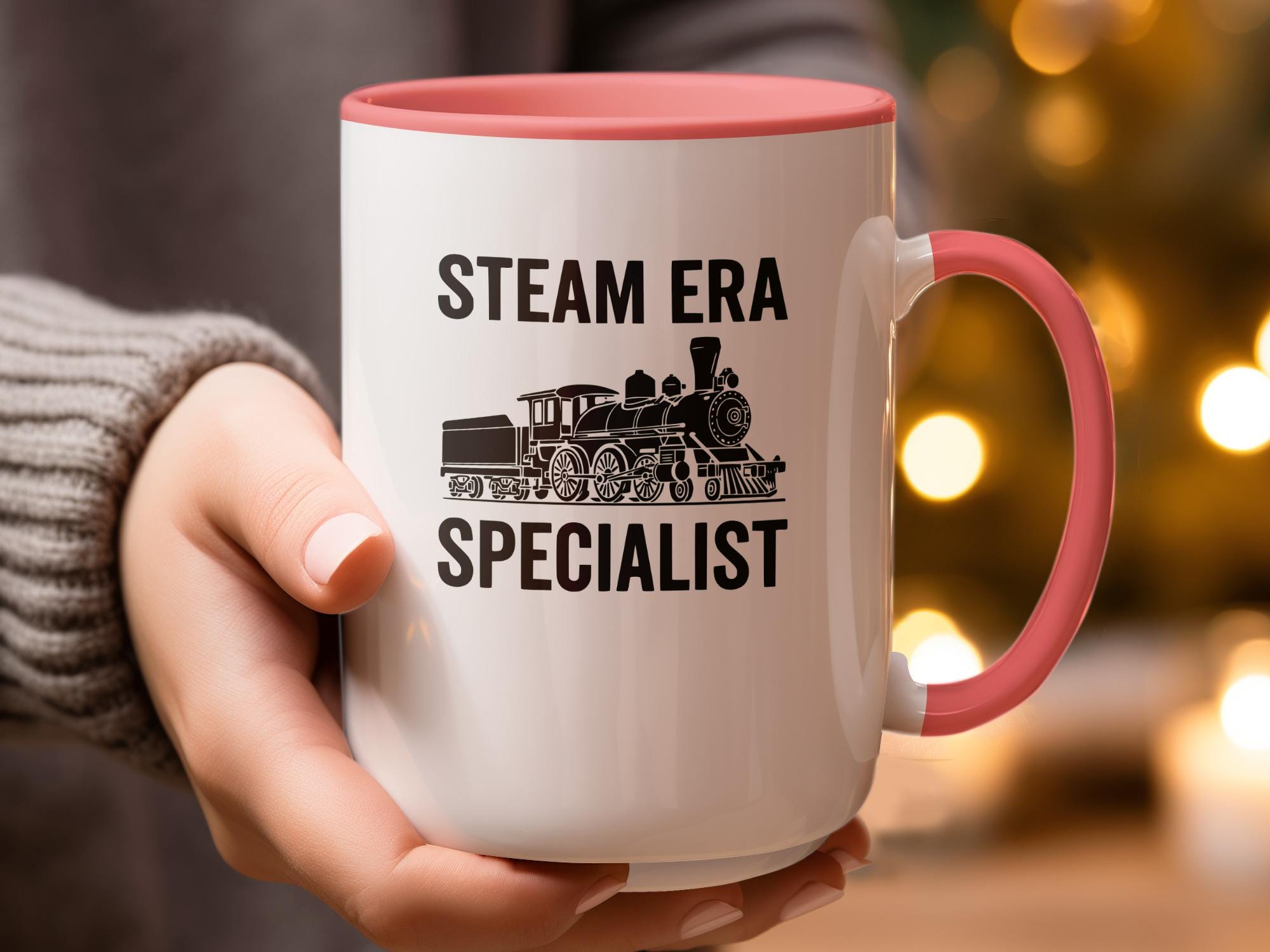 Steam Era Specialist Mug, Train Enthusiast Gift, Retro Locomotive Lover, Steam Train Coffee Cup, Railroad History Buff Mug