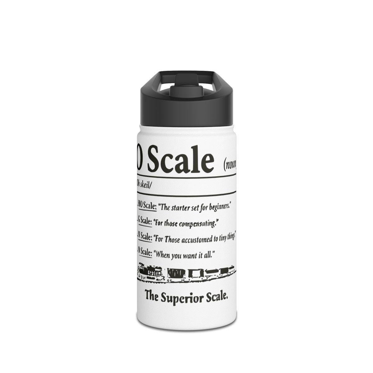 Funny Train Scale Definition Water Bottle, Train Lover Gift, Scale Model Railways, Train Enthusiast, Insulated Travel Flask, Unique