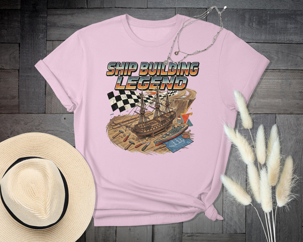 Ship Building Legend Shirt, Vintage Nautical Tee, Retro Shipbuilding Graphic, Sailing Theme T-Shirt, Boating Lover Gift, Sailor Apparel