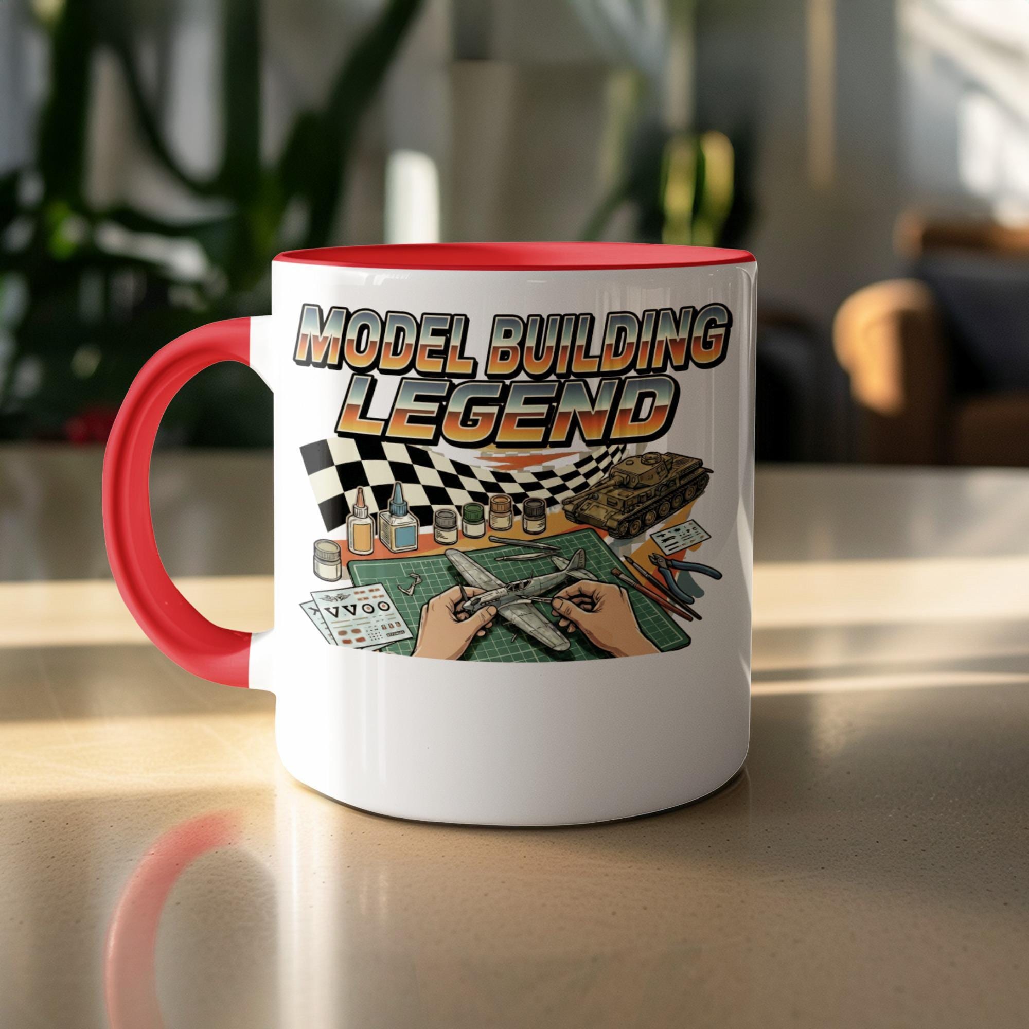 Model Building Legend Mug, Hobbyist Gift, Model Kit Lover Mug, Scale Modeling Enthusiast, Unique Gift for Model Builders