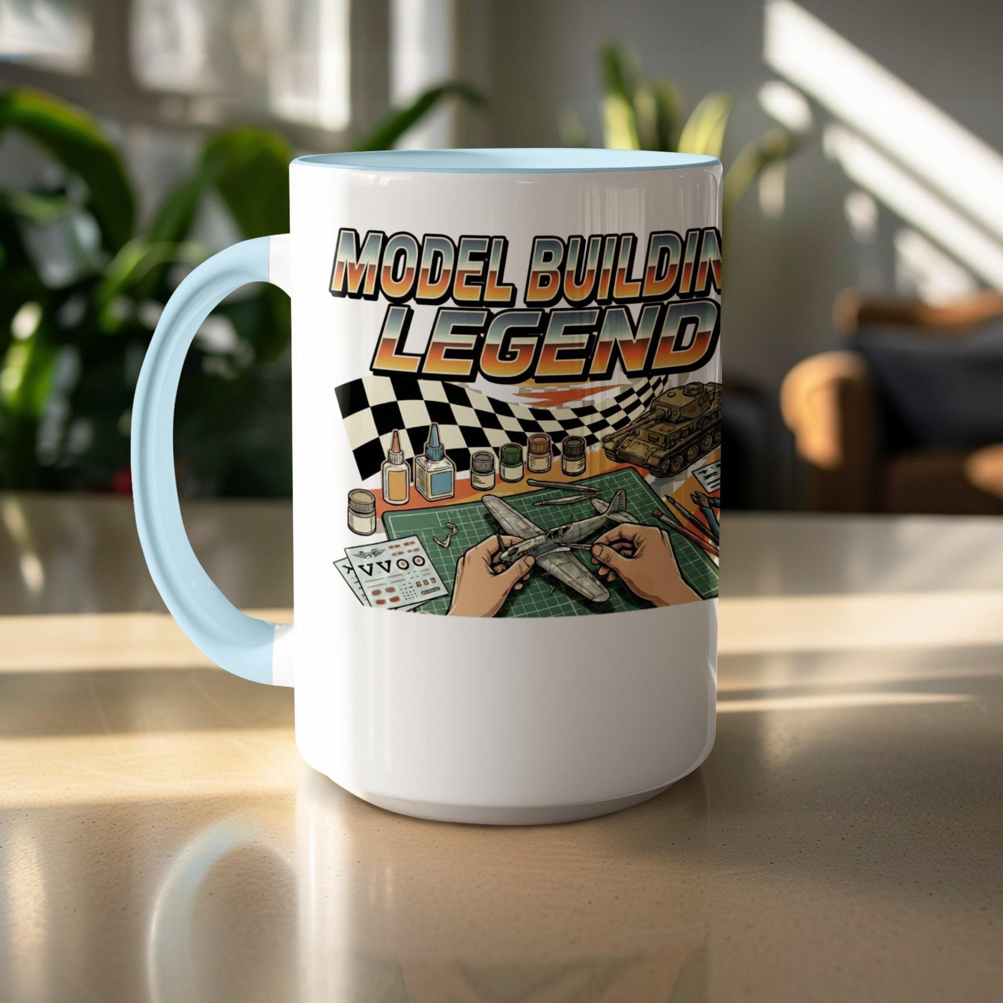 Model Building Legend Coffee Mug, Hobbyist Gift for Model Kit Builders, Enthusiast Collectible Mug, Unique Modeler Present