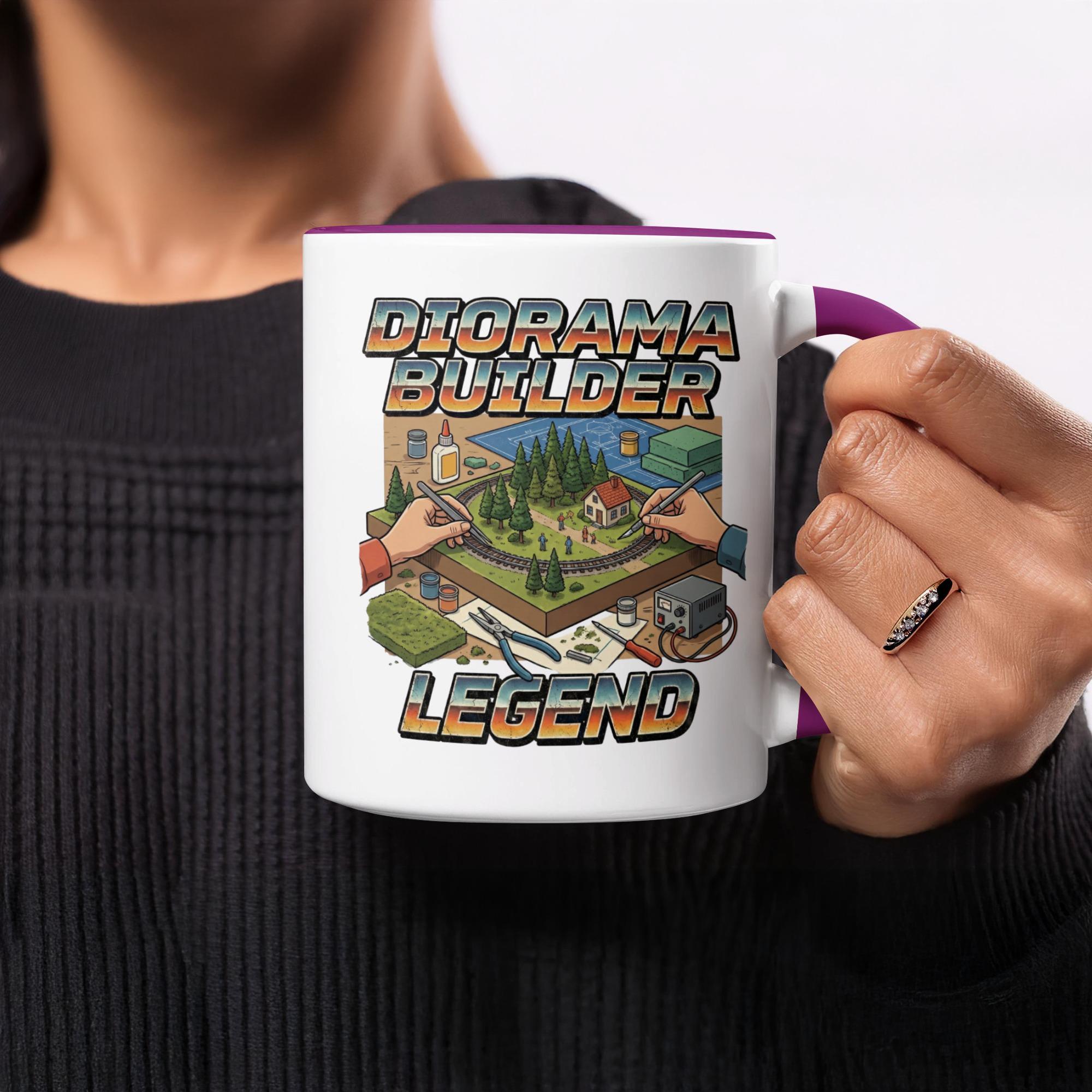 Diorama Builder Legend Mug, Fun Gift for Hobbyists, Model Makers Mug, Creative Coffee Cup, Unique Mug for Artists, Designer Gift