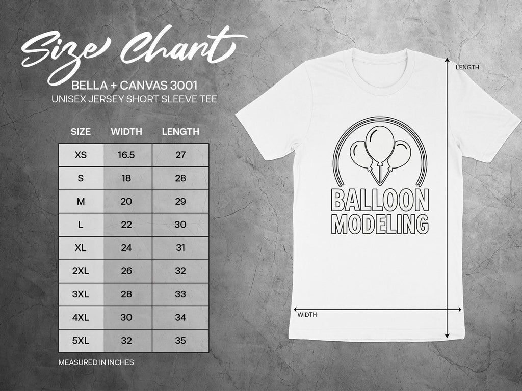Balloon Modeling Unisex Jersey Short Sleeve Tee, Fun Graphic Shirt, Gift for Balloon Artists, Casual Wear, Sizes XS to 5XL
