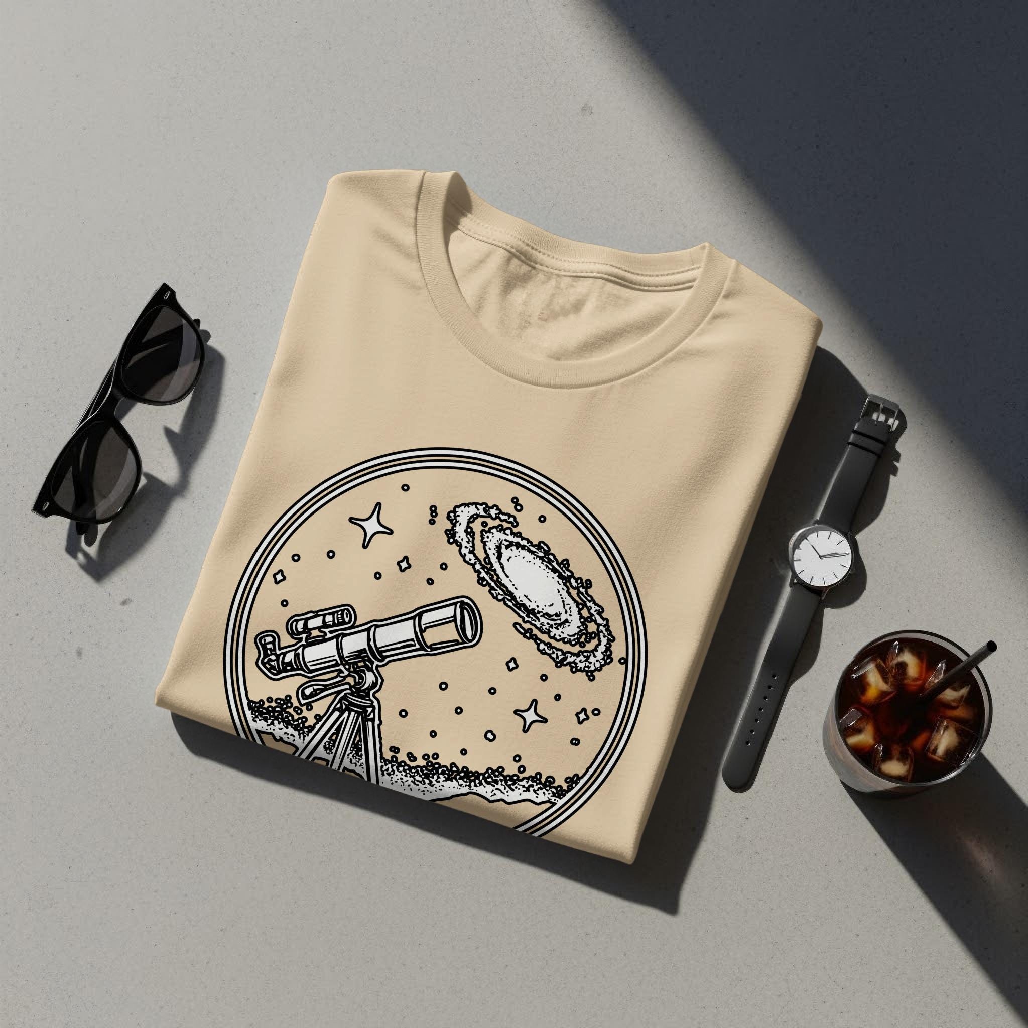 Space Telescope Shirt, Astronomy Gift, Galaxy Graphic Tee, Stargazing Apparel, Unique Space Lover T-Shirt, Cosmic Design Top