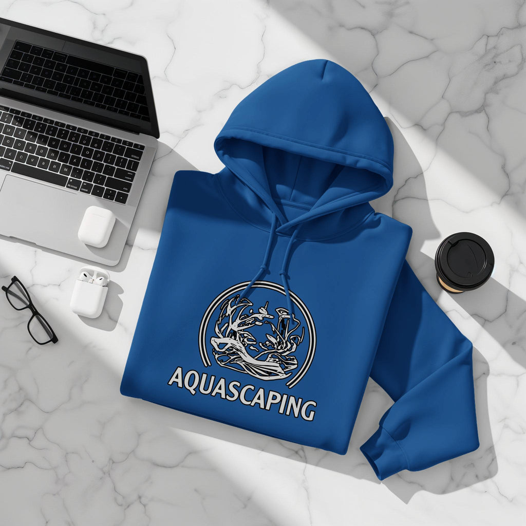 Aquascaping Hoodie, Aquatic Design Hoodie, Unique Aquascaping Apparel, Gift for Aquarists, Cool Fishkeeping Sweatshirt