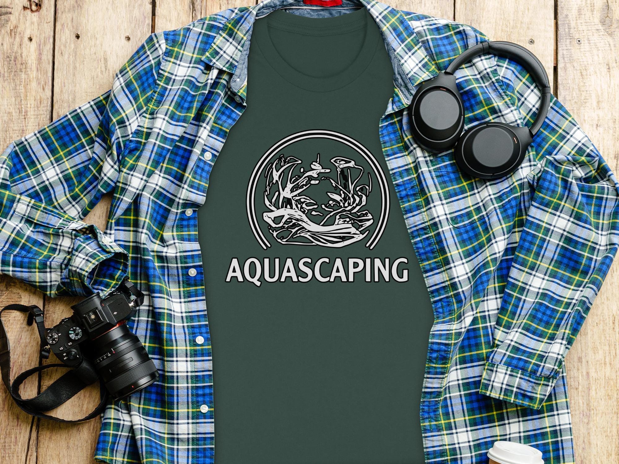 Aquascaping T Shirt, Fish Tank Enthusiast Shirt, Aquatic Hobby Tee, Nature Aquarium Lover Gift, Aquascape Art Design, Unisex Shirt