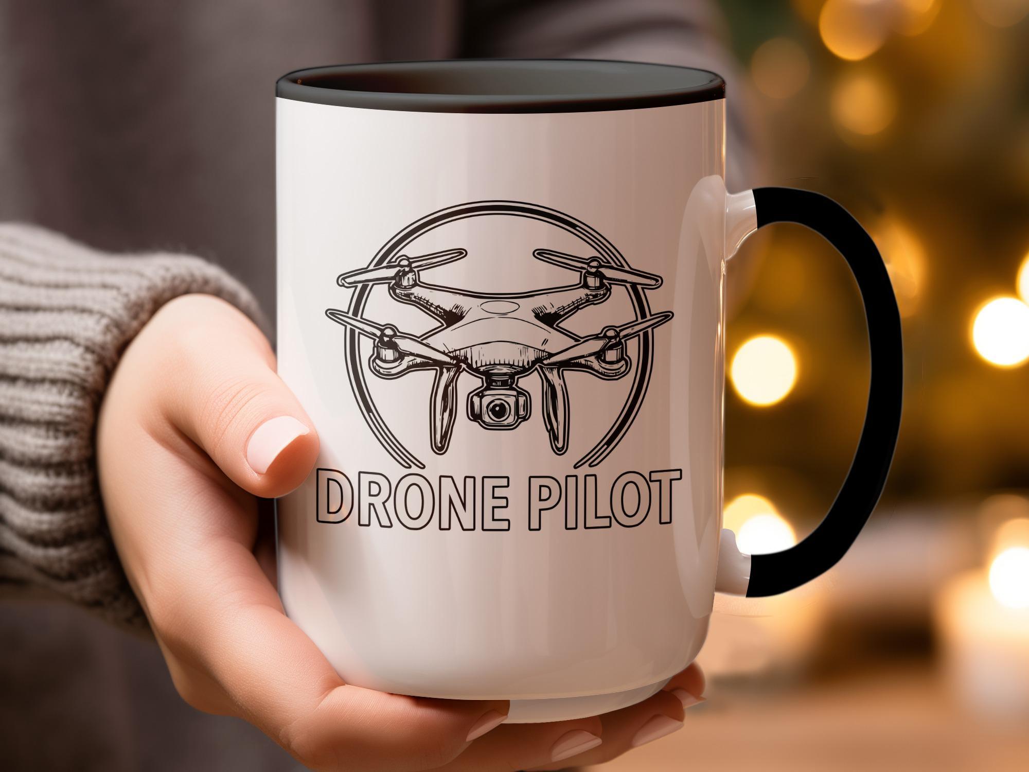 Drone Pilot Mug, Drone Enthusiast Gift, Coffee Mug for Drone Operators, Unique Drone Hobbyist Cup, Drone Lover Gift Idea