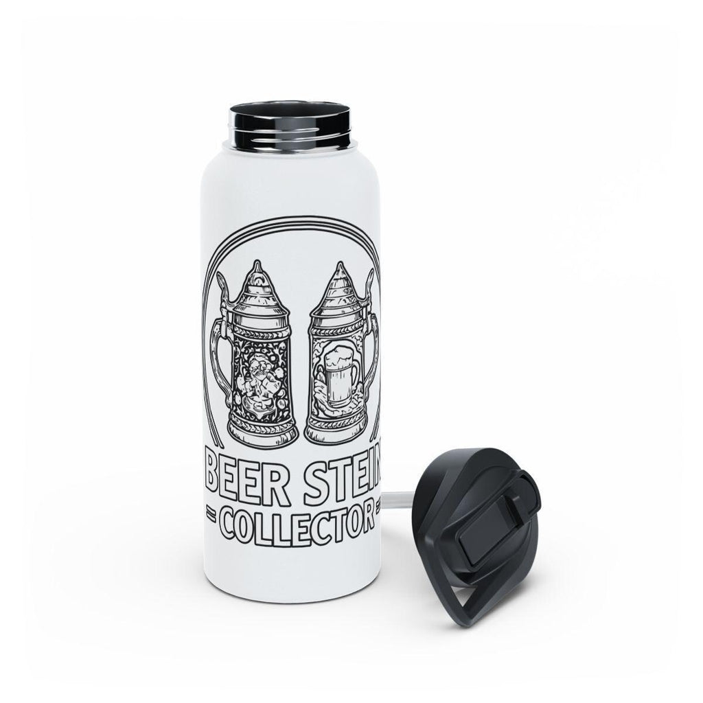 Beer Stein Collector Insulated Bottle, Beer Mug Design Travel Flask, Vintage Beer Container, Beer Enthusiast Gift, Collector's Item