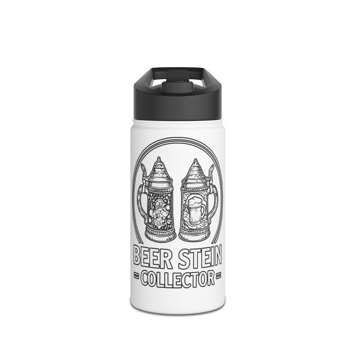 Stainless Steel Beer Stein Collector Bottle, Travel Mug for Beer Enthusiasts, Beer Steins Design, Unique Gift for Beer Lovers