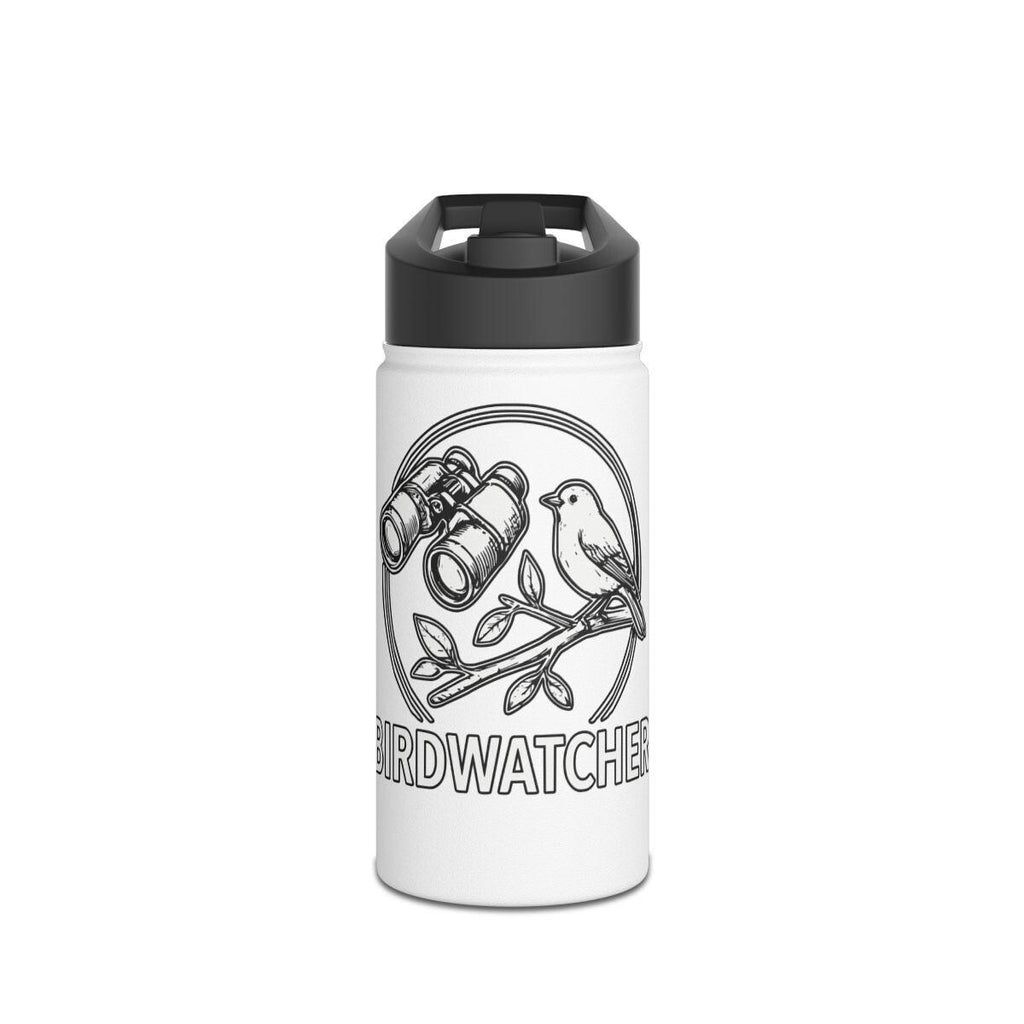 Birdwatching Travel Mug, Birdwatcher Gift, Insulated Coffee Cup, Birding Thermos, Bird Lover Drinkware, Nature Enthusiast Bottle