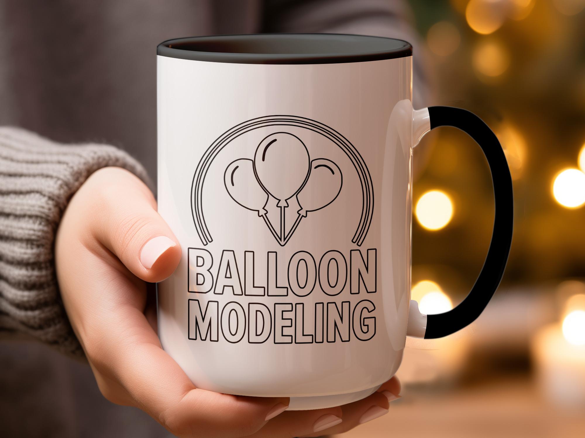Balloon Modeling Mug, Unique Balloon Artist Gift, Fun Coffee Cup for Balloon Twisting Enthusiasts, Perfect Present for Balloon Makers
