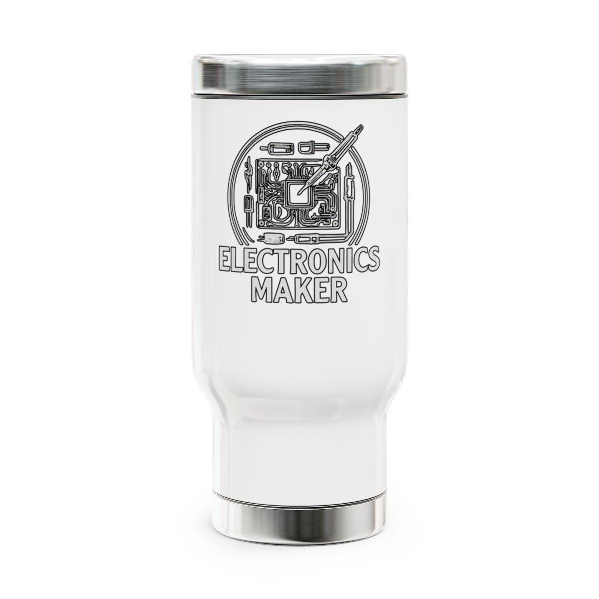 Electronics Maker Tumbler, Gift for Engineers, Circuit Board Travel Mug, Tech Enthusiast Cup, Electronics Lover Present, STEM Teacher
