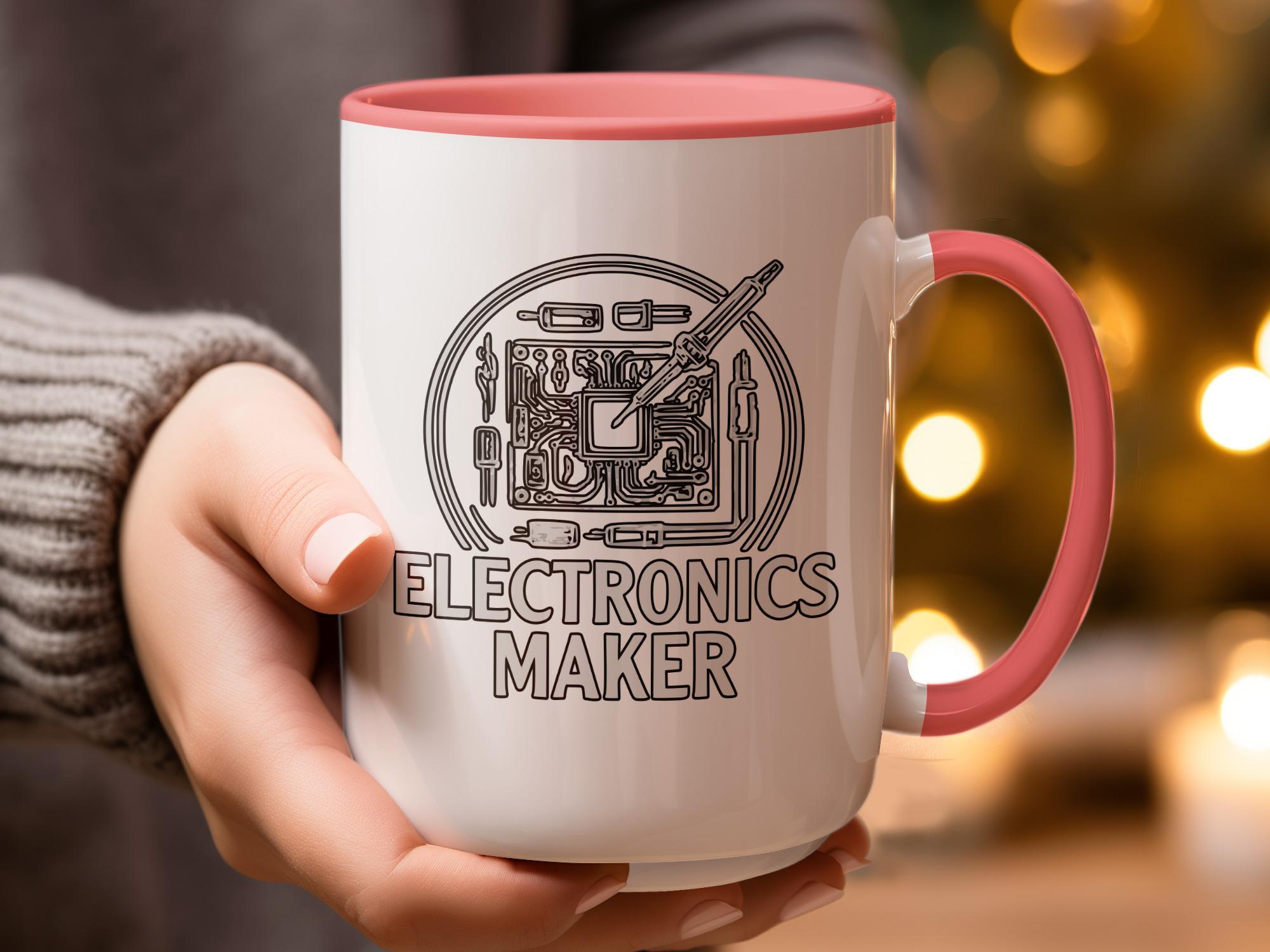 Electronics Maker Mug, Gifts for Engineers, Funny Engineer Coffee Cup, Electronics Enthusiast Gift, Unique Techie Present