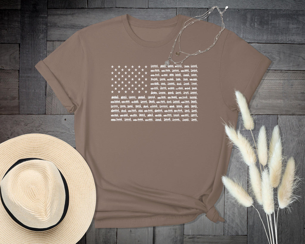 American Flag Shirt, Patriotic Graphic Tee, USA Pride T-Shirt, Fourth of July Outfit, Casual Summer Tops, Unisex Clothing, Gift Idea