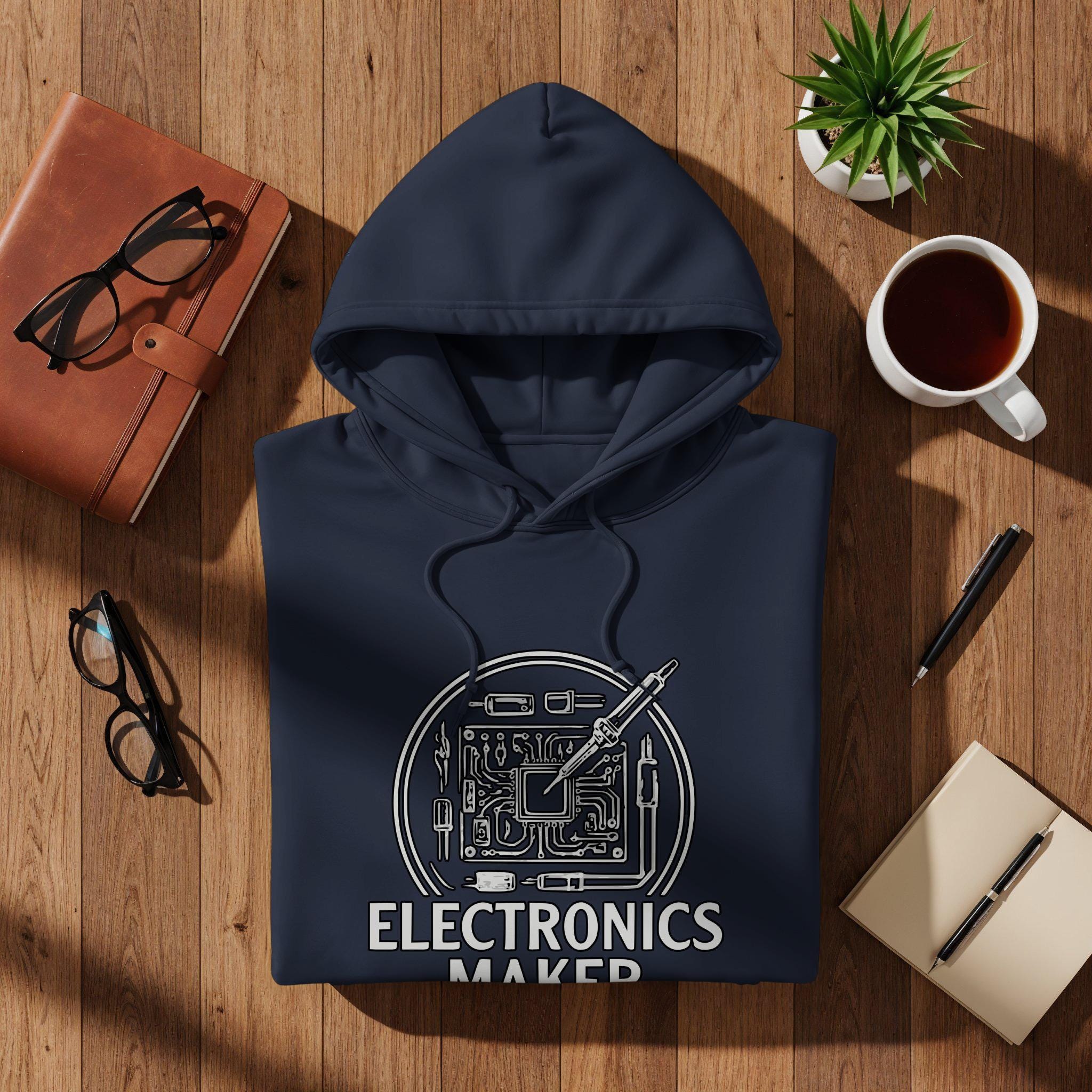 Electronics Maker T Shirt, Circuit Board Shirt, Electrical Engineer Gift, Hobbyist Tee, Tech Enthusiast Apparel, Designer T-Shirt