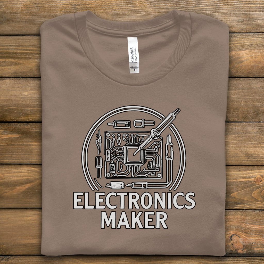 Electronics Maker T Shirt, Circuit Board Shirt, Electrical Engineer Gift, Hobbyist Tee, Tech Enthusiast Apparel, Designer T-Shirt