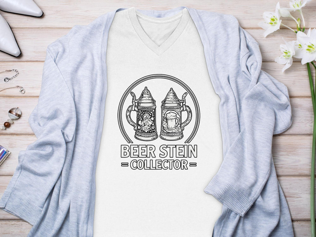 Beer Stein Collector T-Shirt, Unique Gift Idea, Comfort Colors Tee, Gift For Him, German Beer Lover, Oktoberfest Shirt, Stein Mug Shirt