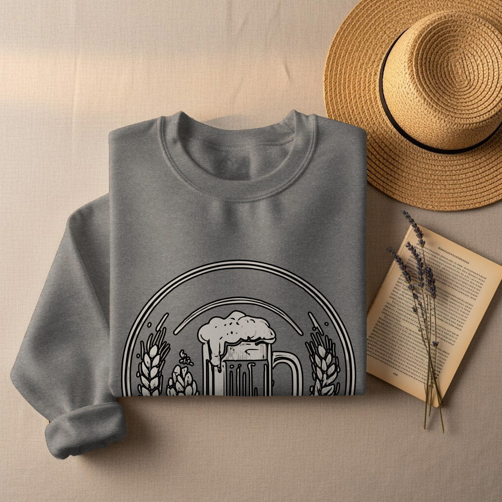 Brewing T-Shirt, Craft Design, Beer Lover Gift, Unique Graphic Tee, Stylish Apparel, Hops and Grain, Brewmaster Shirt