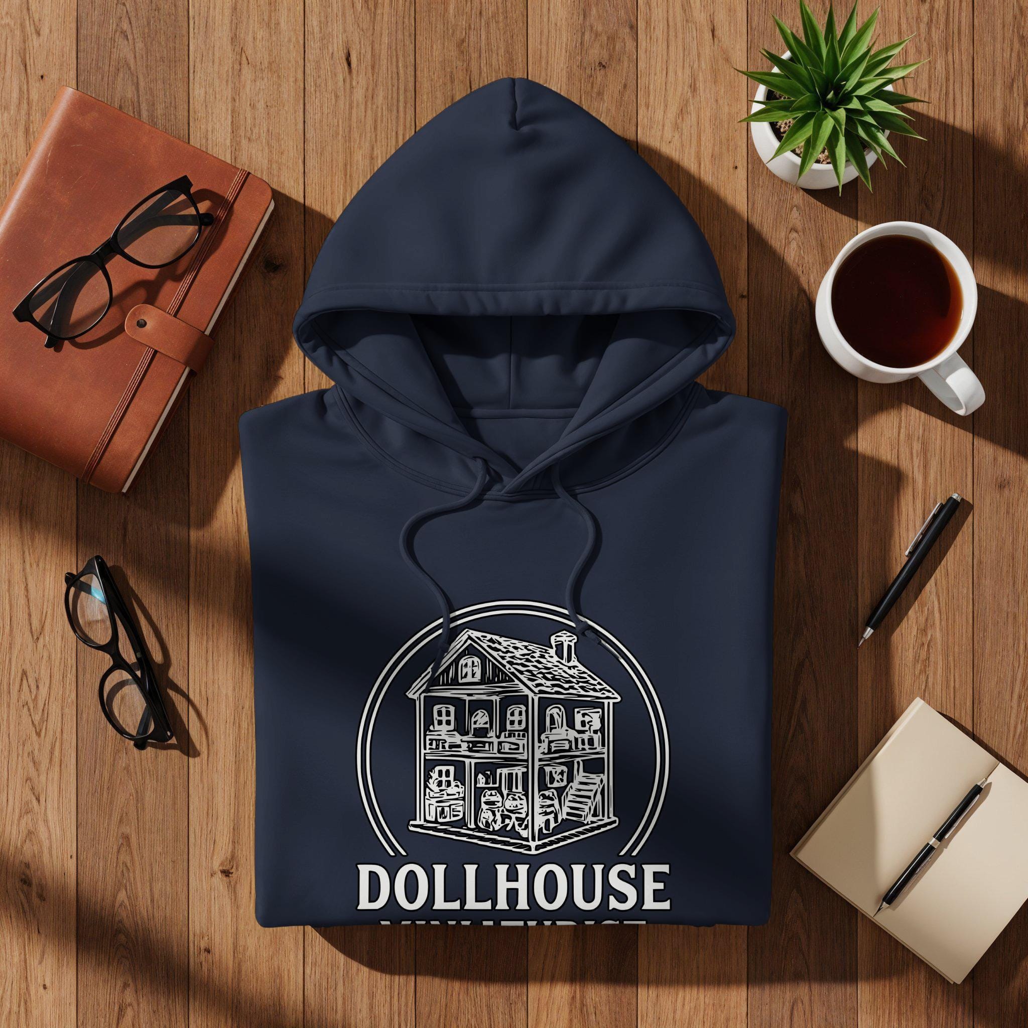 Dollhouse Enthusiast T-Shirt, Miniature House Tee, Dollhouse Gift, Miniaturist Hobby Shirt, Dollhouse Lover Apparel