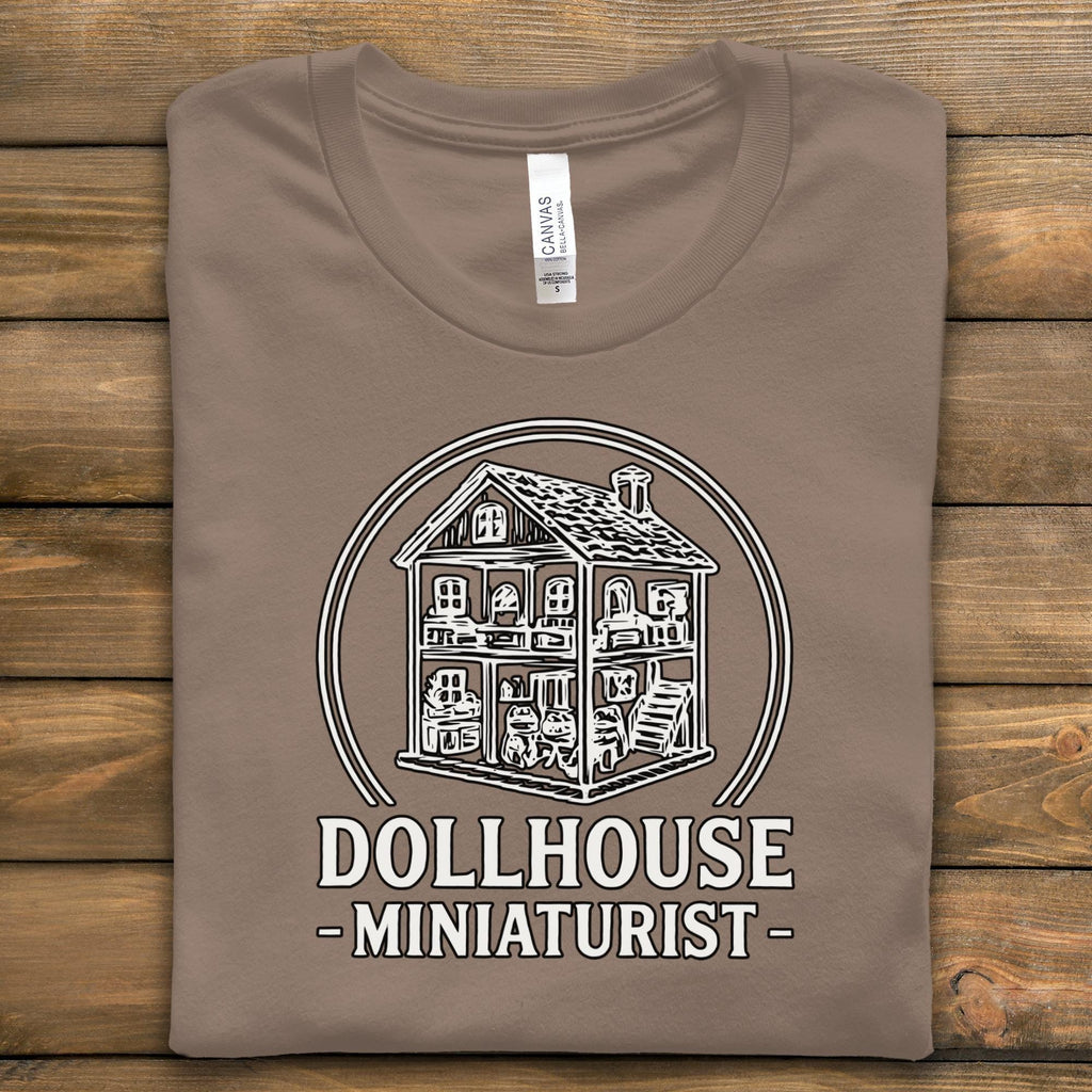 Dollhouse Enthusiast T-Shirt, Miniature House Tee, Dollhouse Gift, Miniaturist Hobby Shirt, Dollhouse Lover Apparel