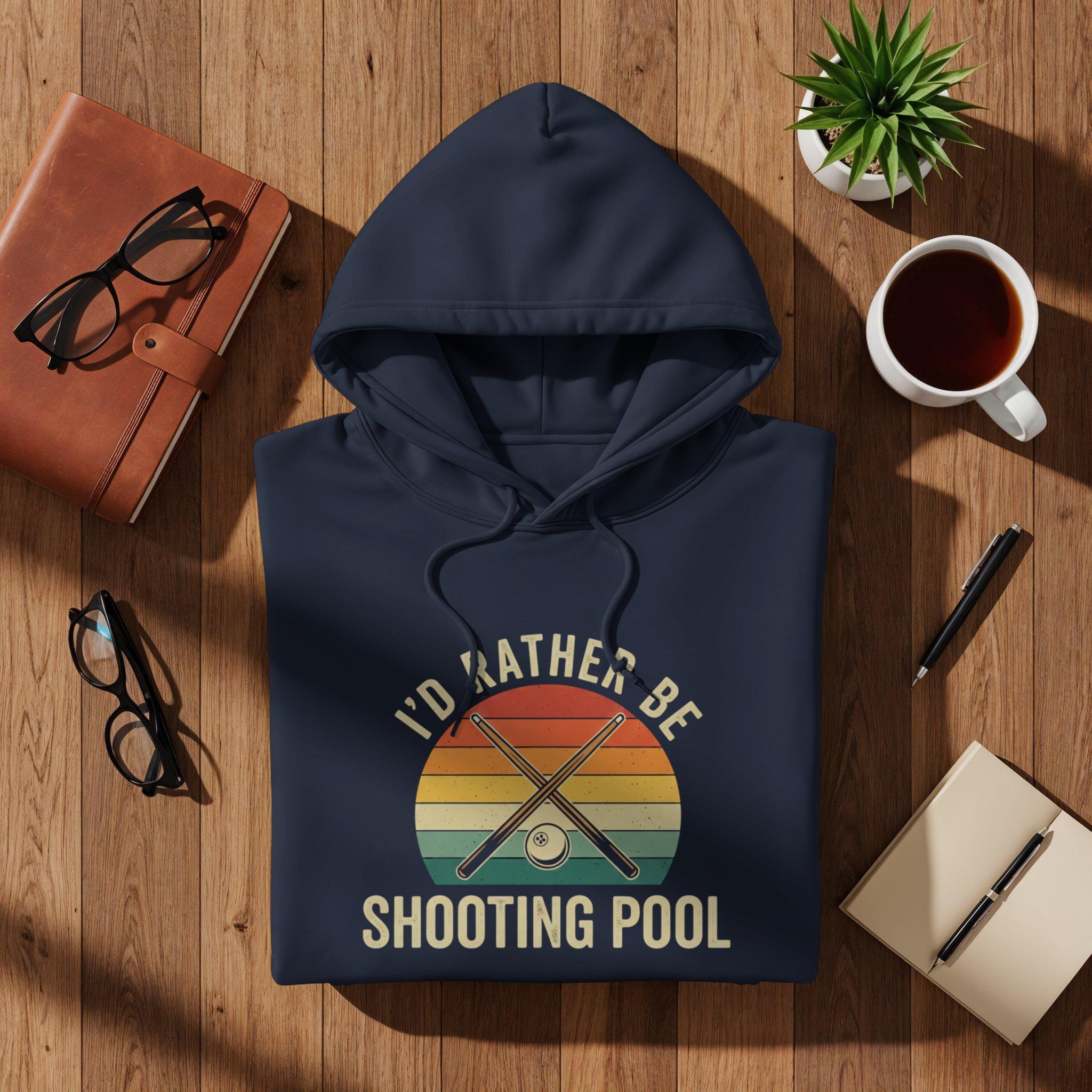I'd Rather Be Shooting Pool T-Shirt, Retro Billiards Player Gift, Pool Lover Tee, Cue Sticks T Shirt, Trendy Billiards T-Shirt