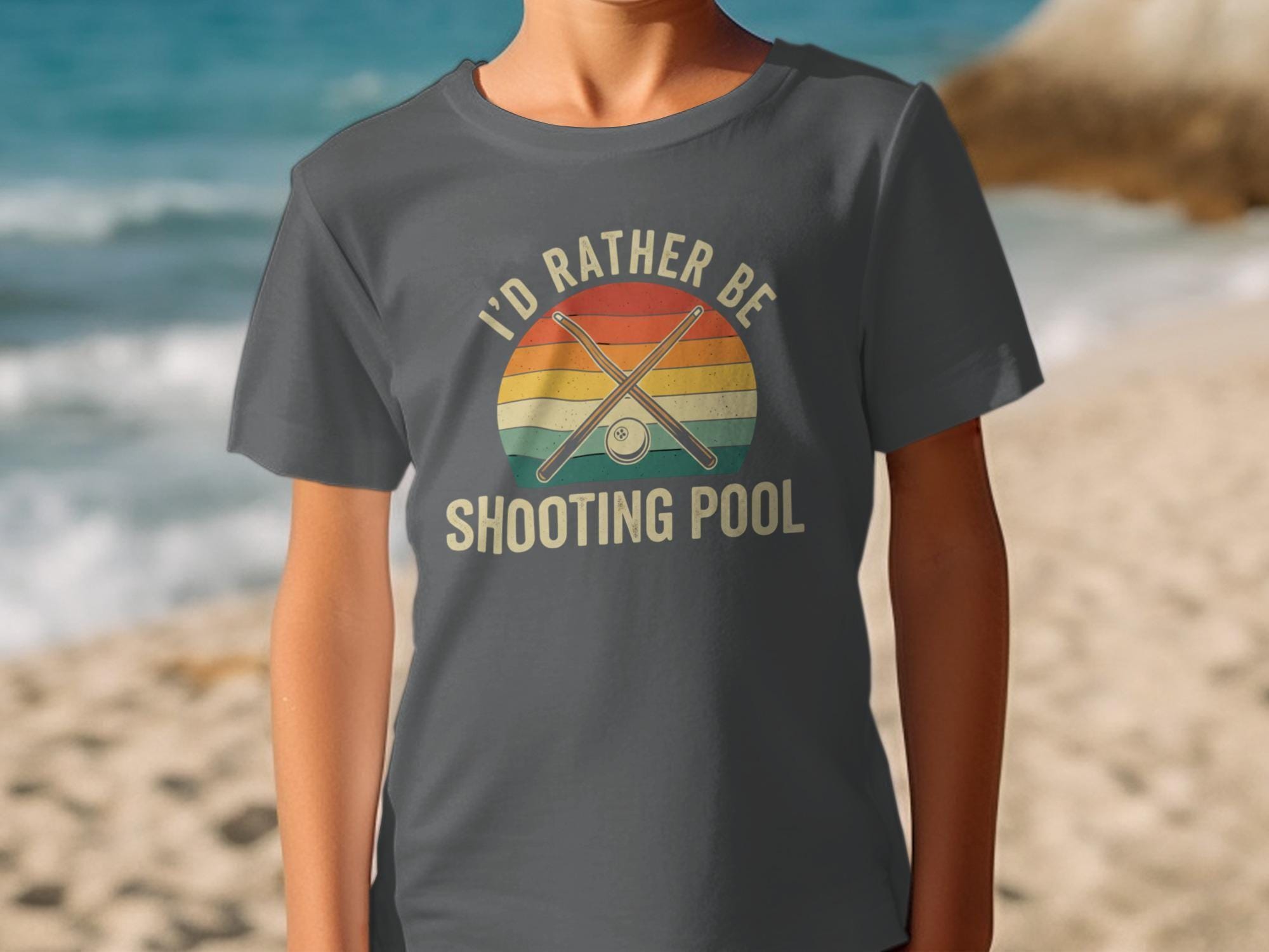 I'd Rather Be Shooting Pool T-Shirt, Retro Billiards Player Gift, Pool Lover Tee, Cue Sticks T Shirt, Trendy Billiards T-Shirt
