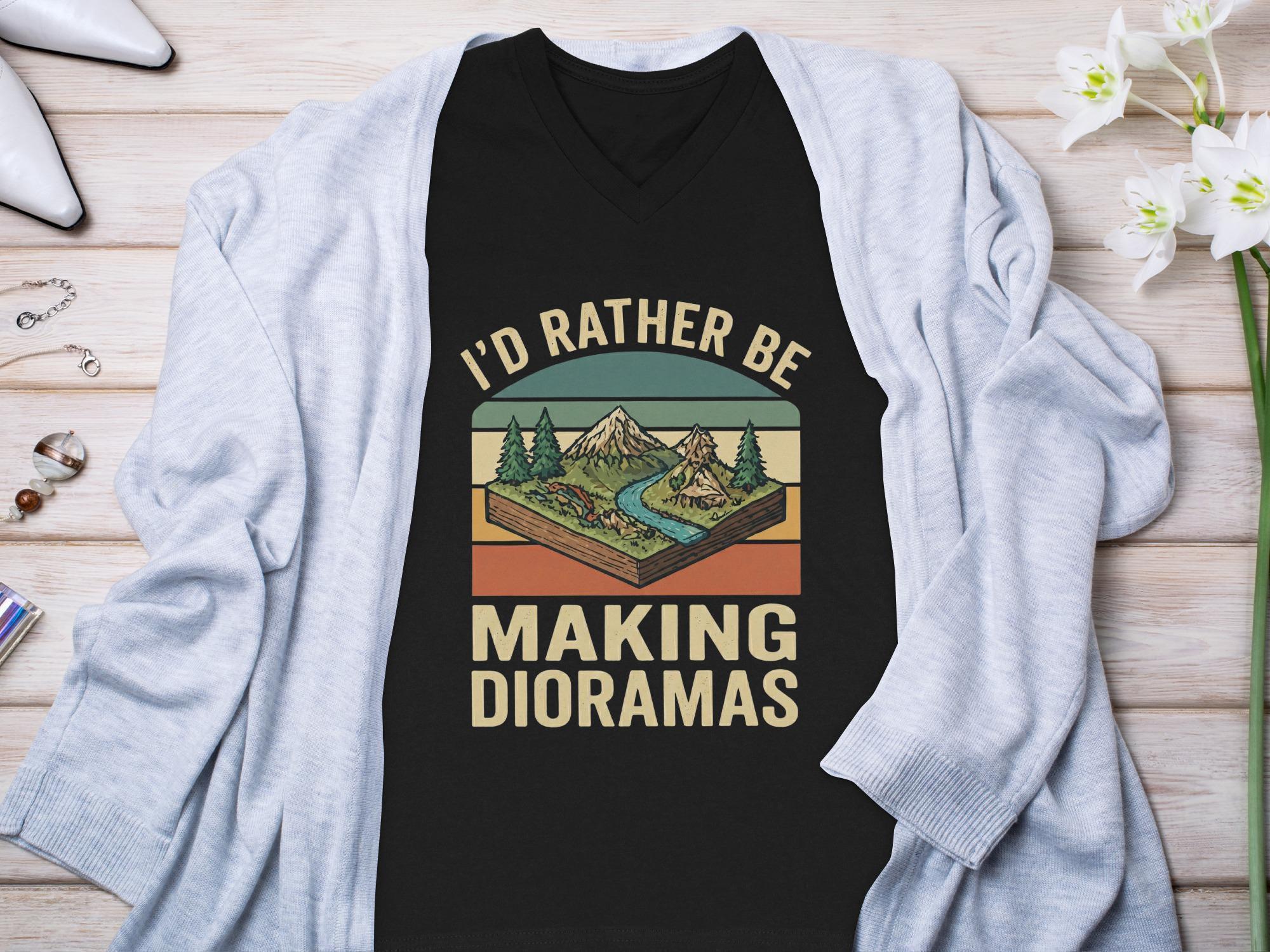 Dioramas T-Shirt, Hobby T-Shirt, Making Dioramas Shirt, Gift T-Shirt, Diorama Builder Gift, Nature Scene Shirt