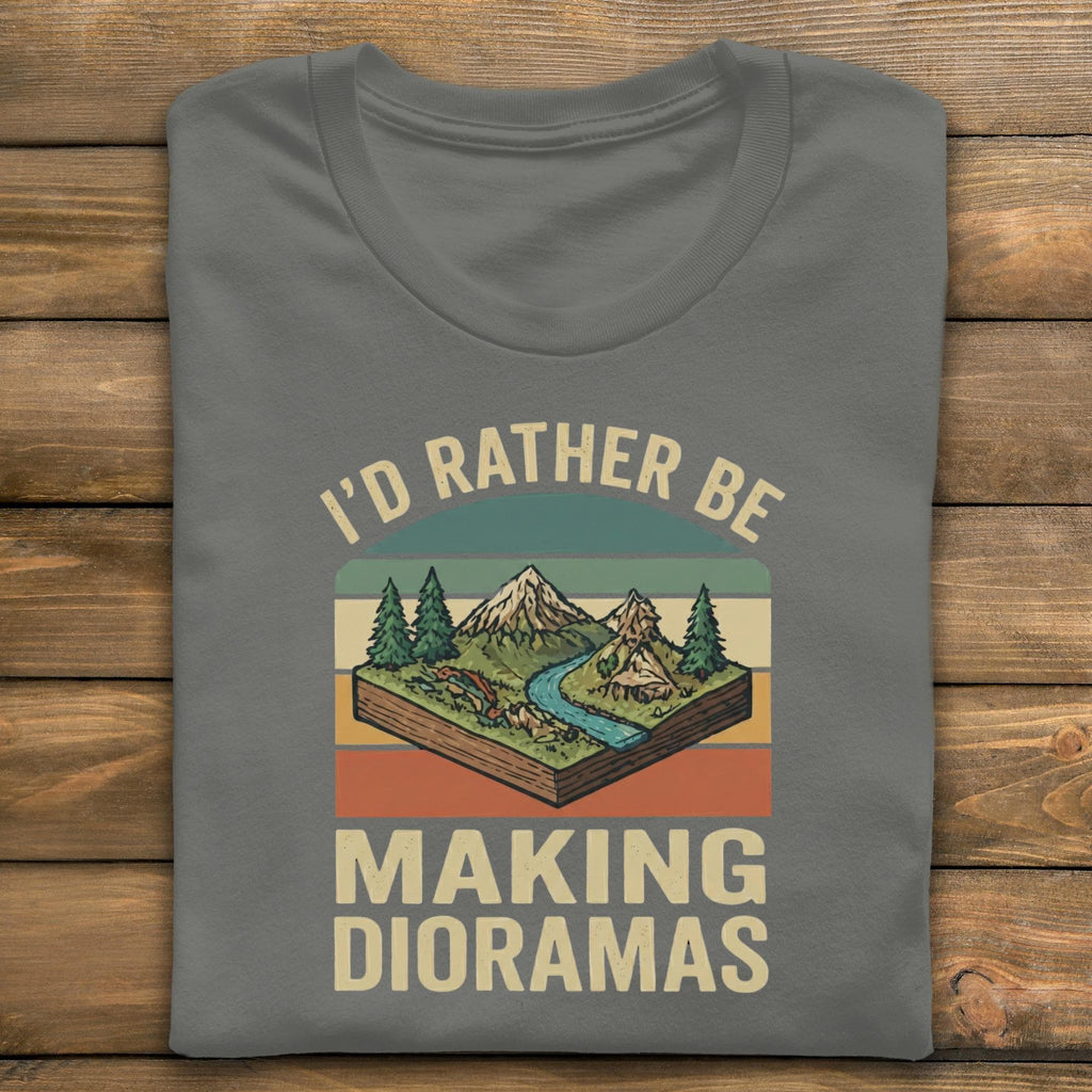 Dioramas T-Shirt, Hobby T-Shirt, Making Dioramas Shirt, Gift T-Shirt, Diorama Builder Gift, Nature Scene Shirt